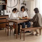 Woody Prime Walnut ウォールナット材 天然木ベーシックダイニングテーブル