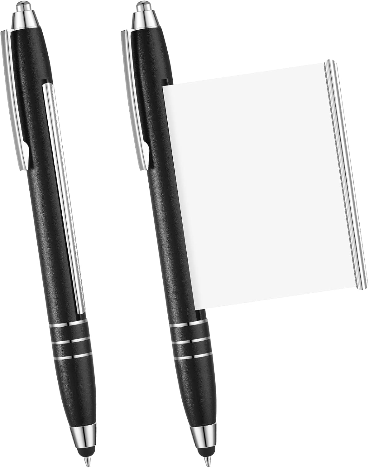 Nezo 2 Pieces Retractable Ballpoint Pen with Anti Theche Cheating Ballpoint Pen with Blue Refills for Writing Gift