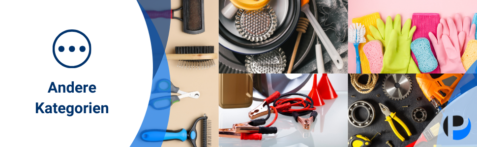 Category selection interface showing multiple service icons including cleaning supplies, tools, and household maintenance items arranged in a grid layout.