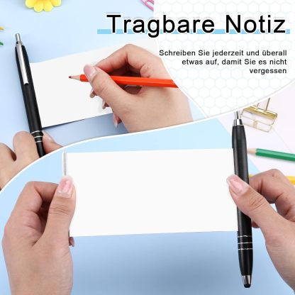 Nezo 2 Pieces Retractable Ballpoint Pen with Anti Theche Cheating Ballpoint Pen with Blue Refills for Writing Gift