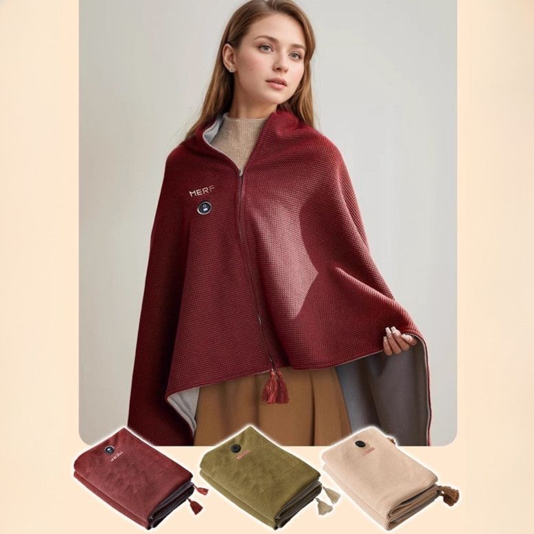Premium Heated Winter Shawl – Stay Cozy Anywhere!