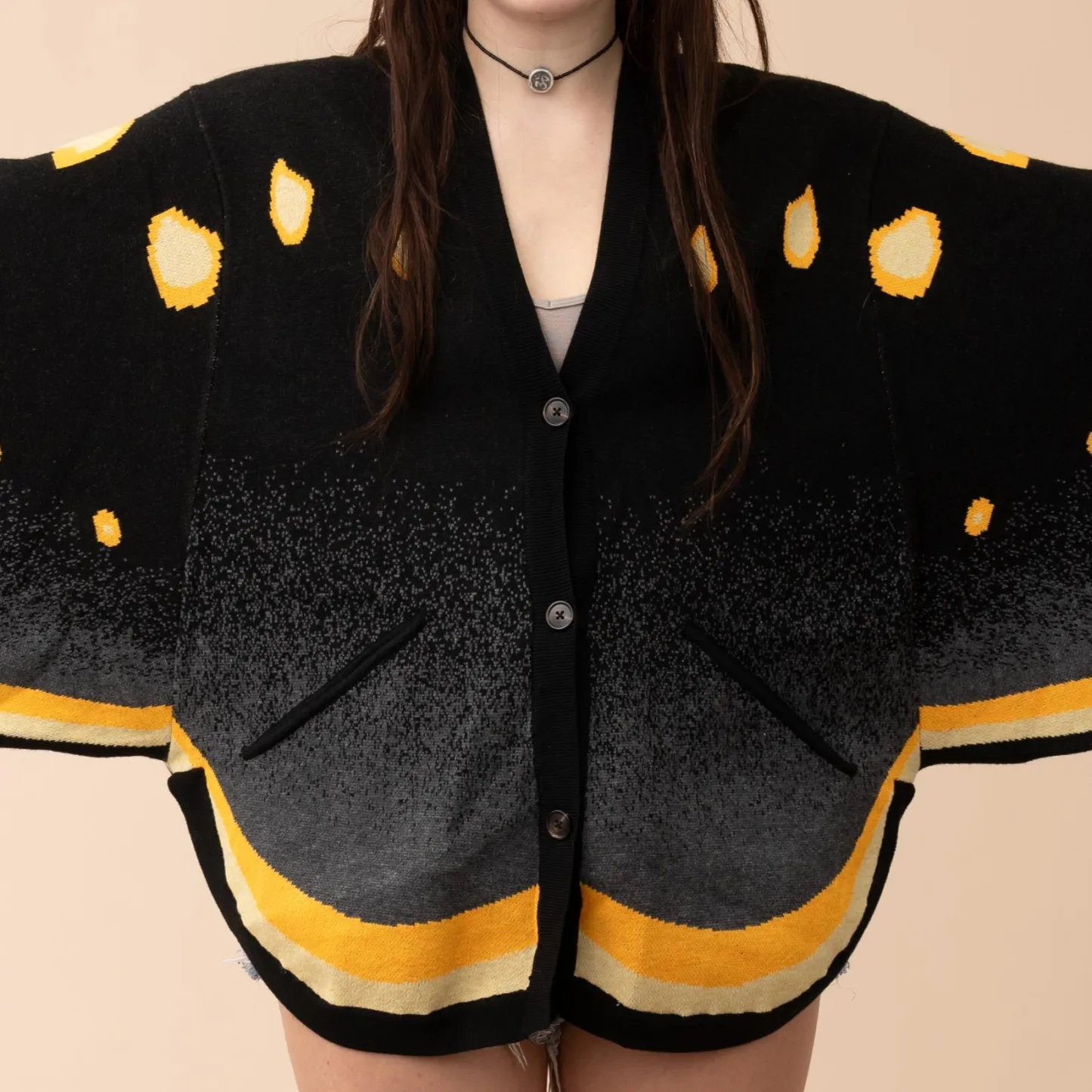 Smoky Emperor Moth Cardigan