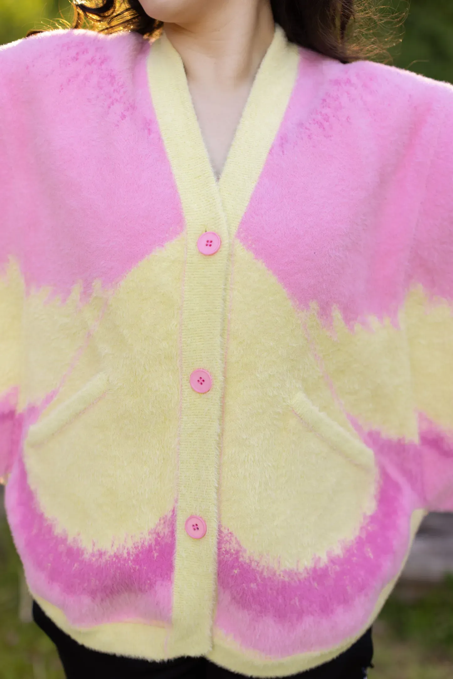 Rosy Maple Moth Cardigan