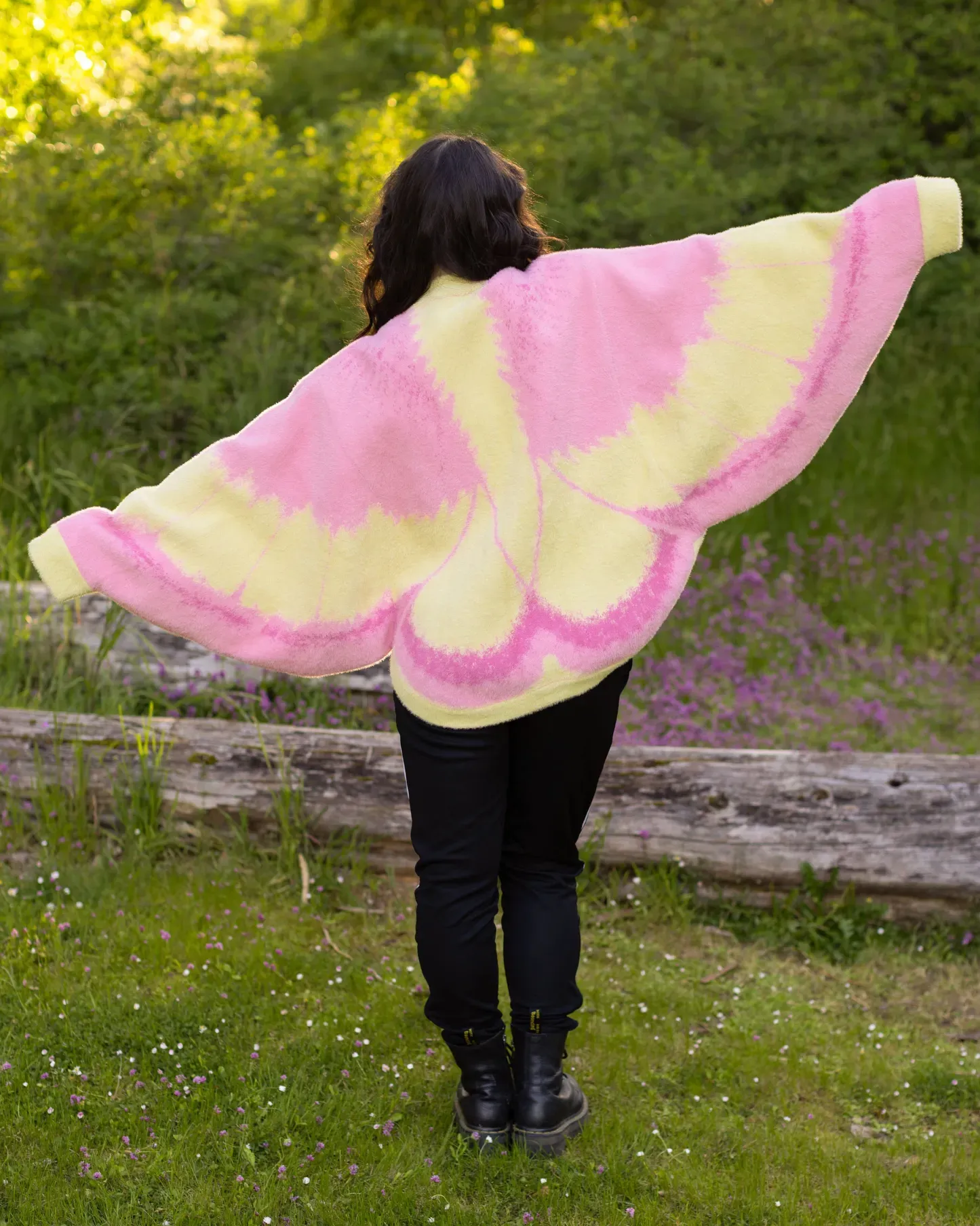 Rosy Maple Moth Cardigan