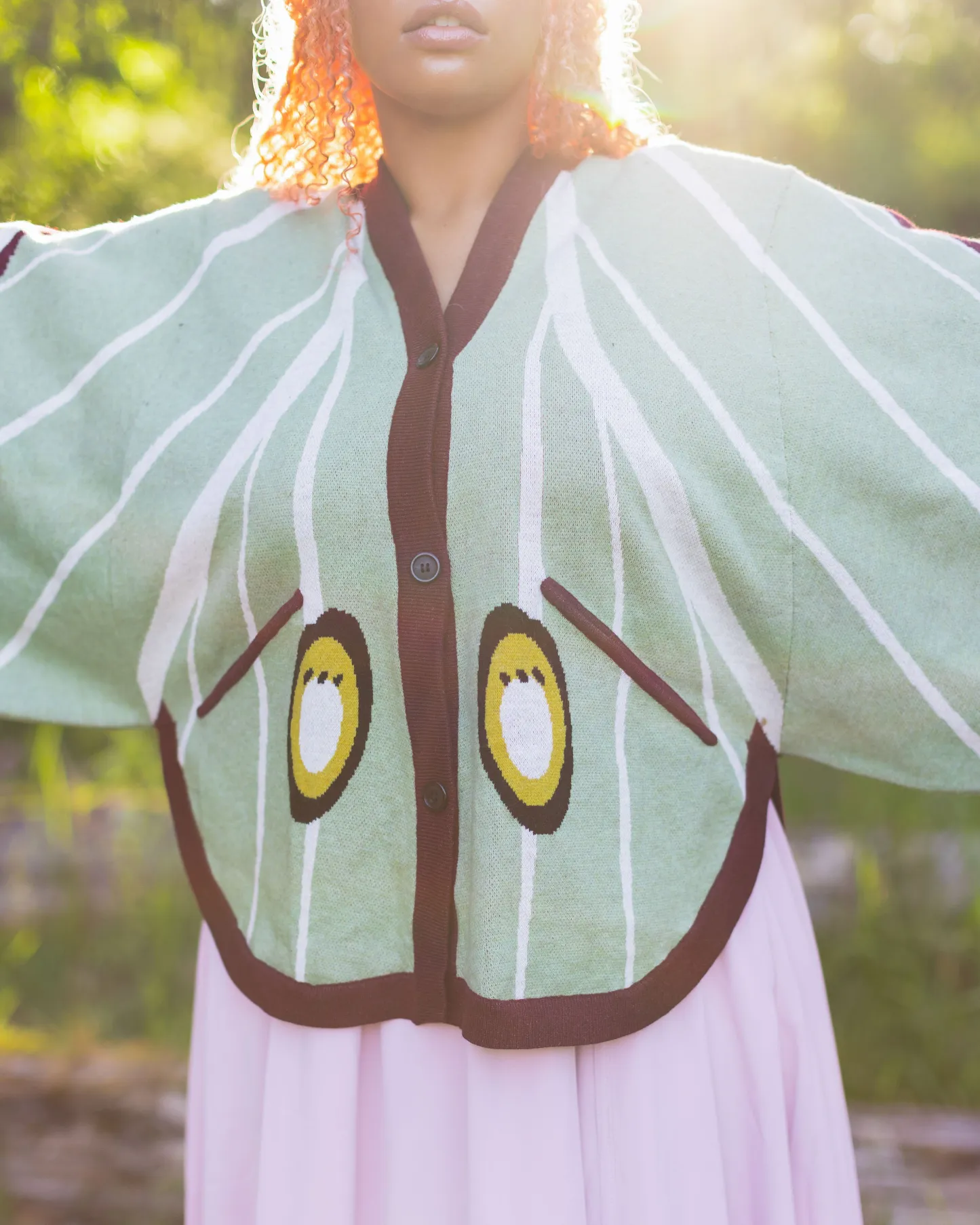 Luna Moth Cardigan