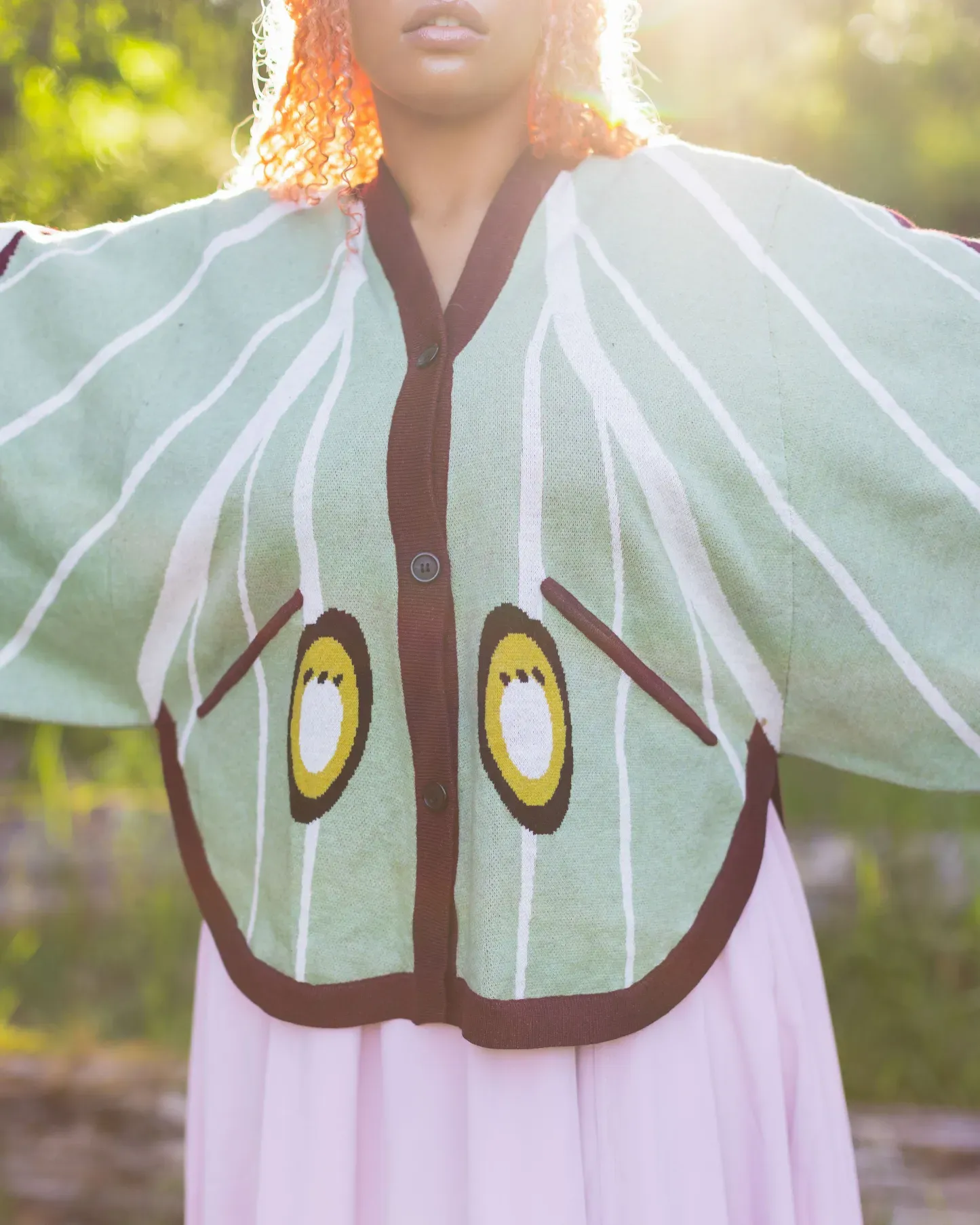 Luna Moth Cardigan