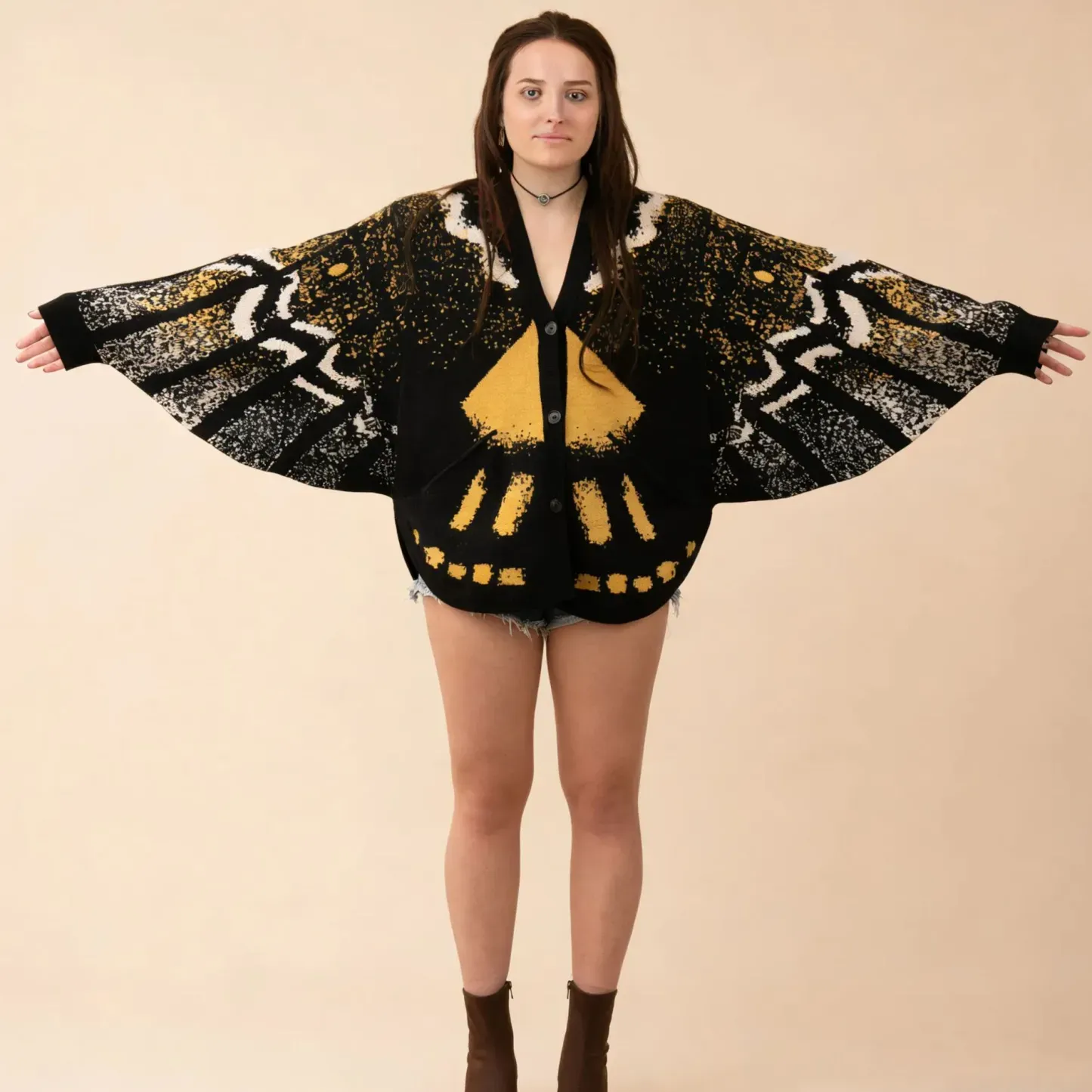 Death's Head Moth Cardigan