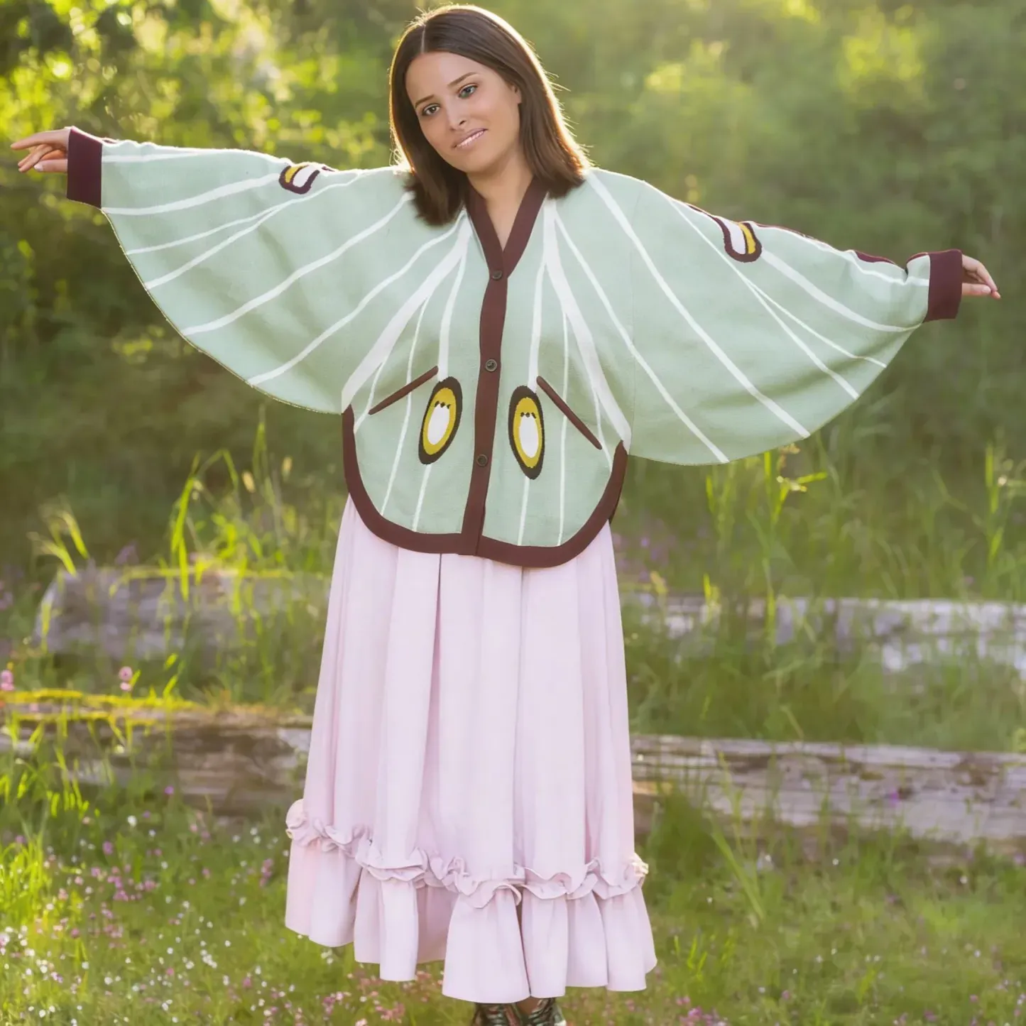 Luna Moth Cardigan