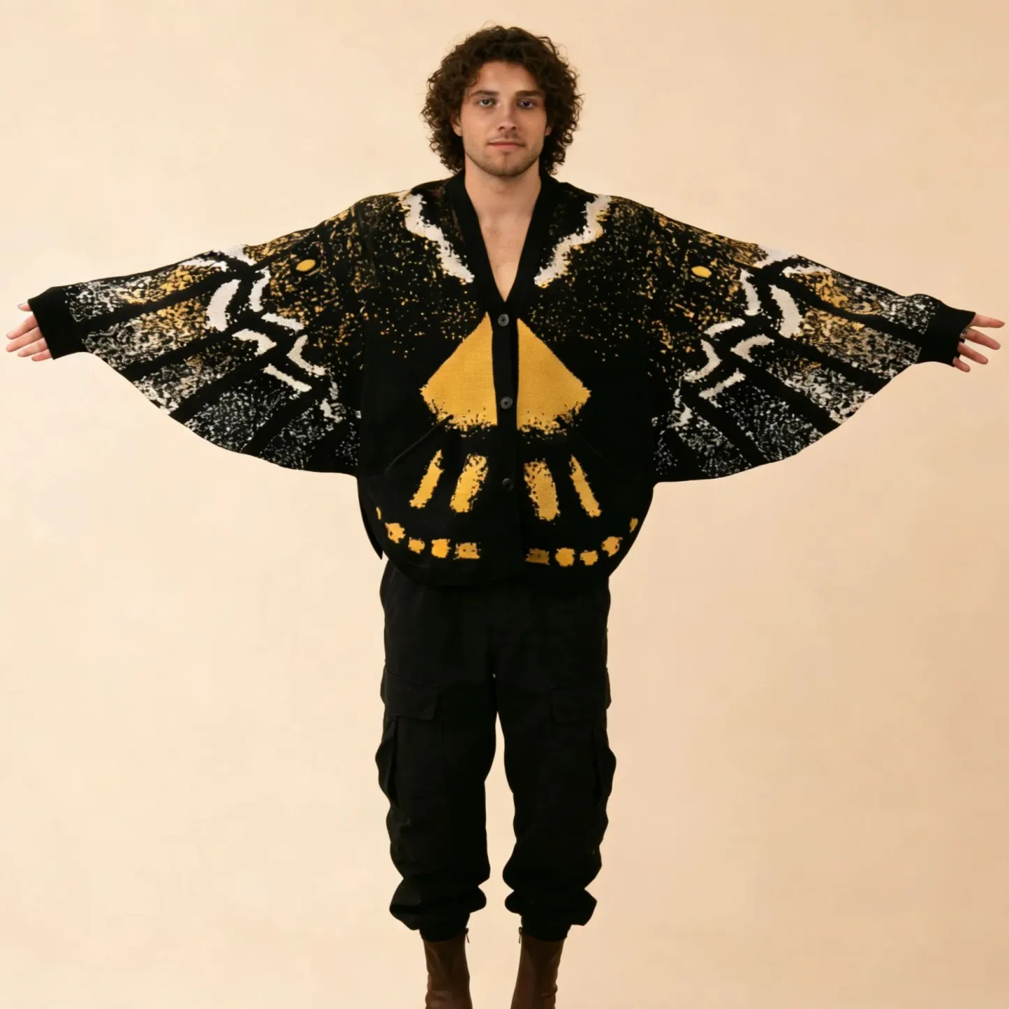 Death's Head Moth Cardigan