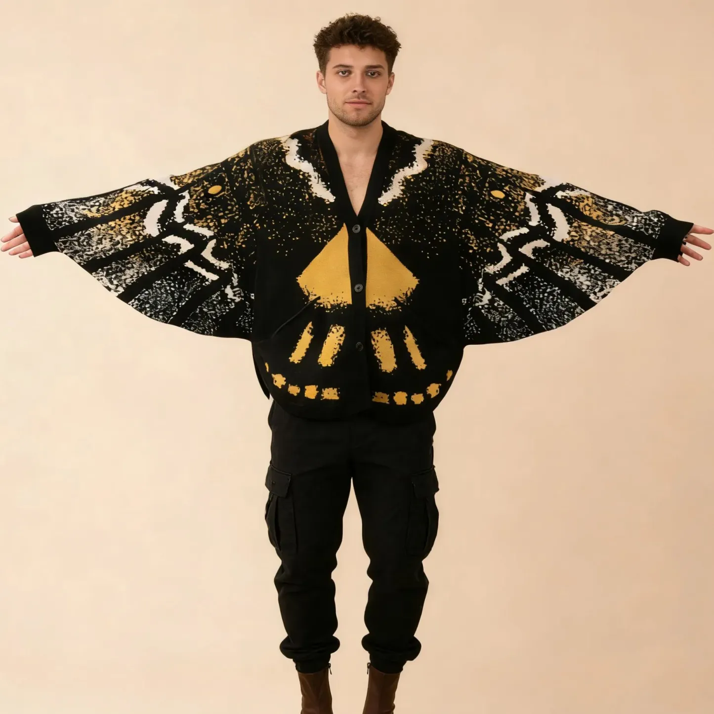 Death's Head Moth Cardigan