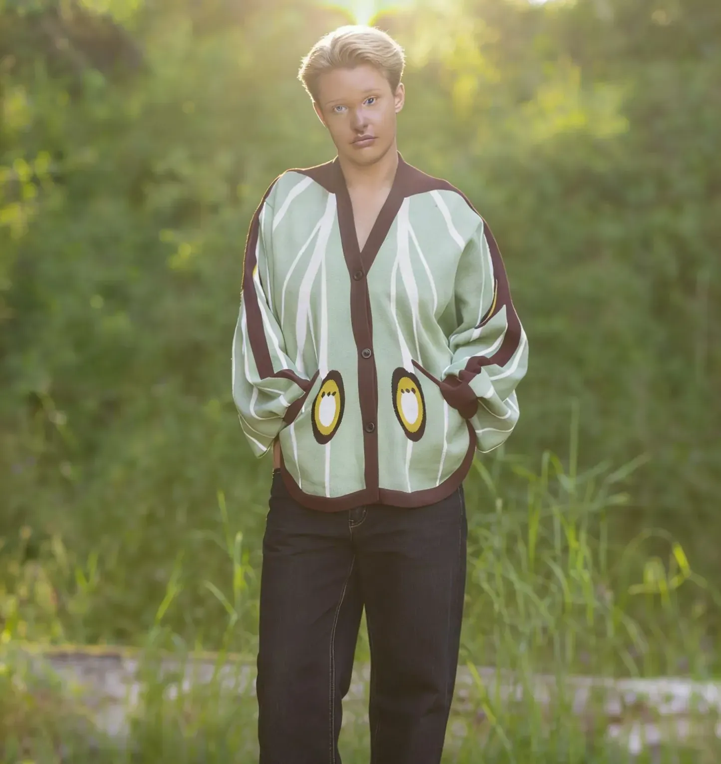 Luna Moth Cardigan