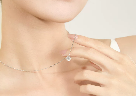 일체형 4프롱 목걸이