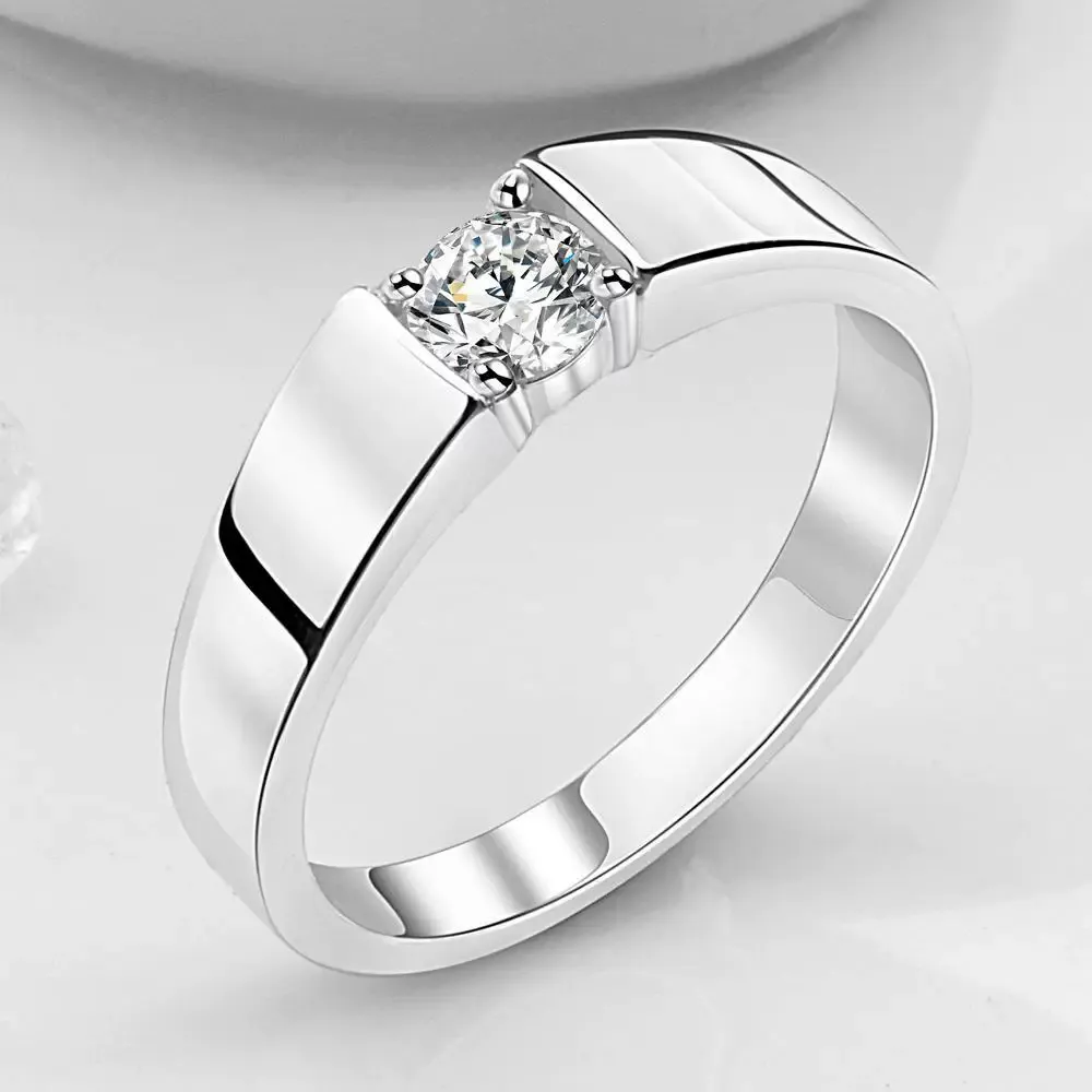 남자 1캐 기본4프롱 반지