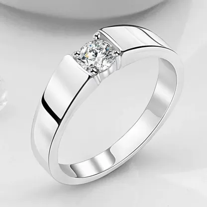 남자 1캐 기본4프롱 반지