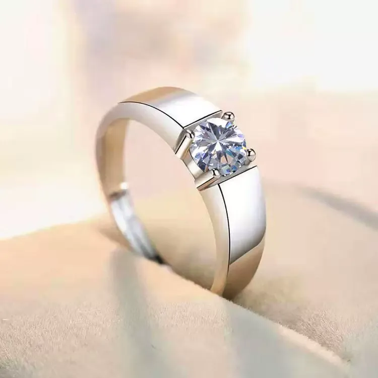 남자 1캐 기본4프롱 반지