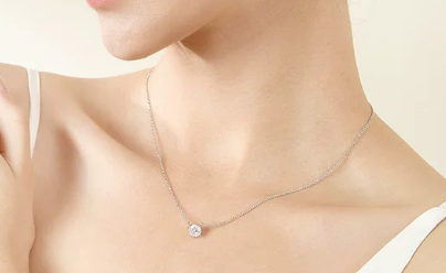 일체형 4프롱 목걸이