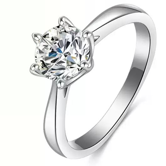 클래식 육발 반지 