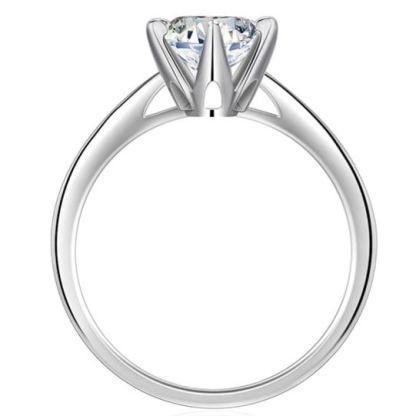 마이크로 세팅 6프롱 솔리테어 반지