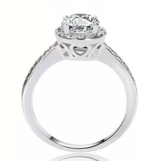 프린세스 커트 서라운드  반지