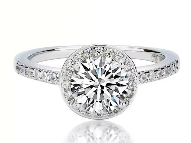 프린세스 커트 서라운드  반지