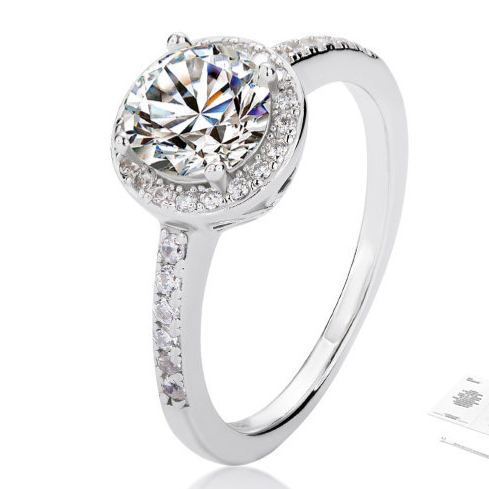 프린세스 커트 서라운드  반지