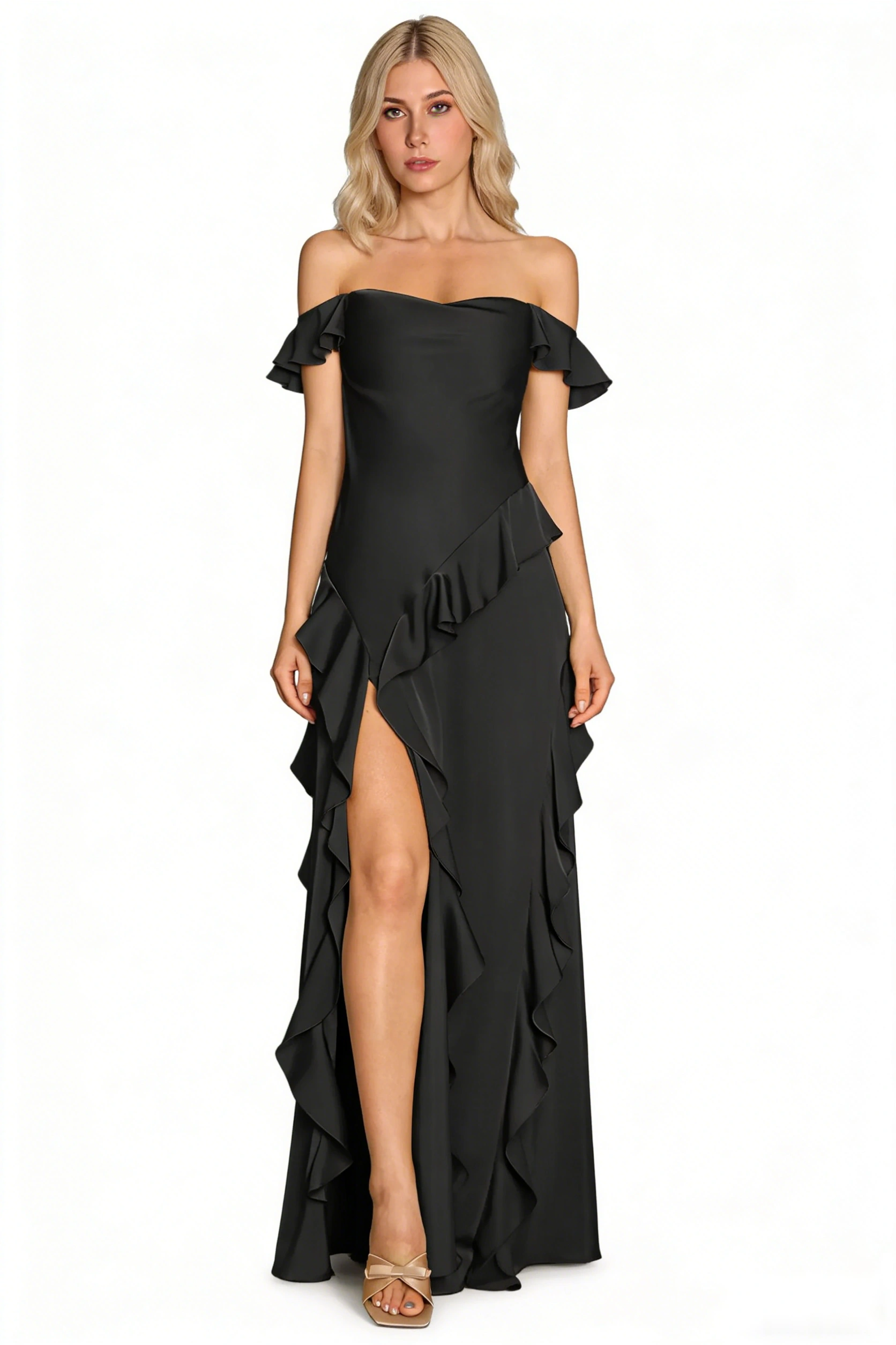 Crystal Mesh Overlay Dress