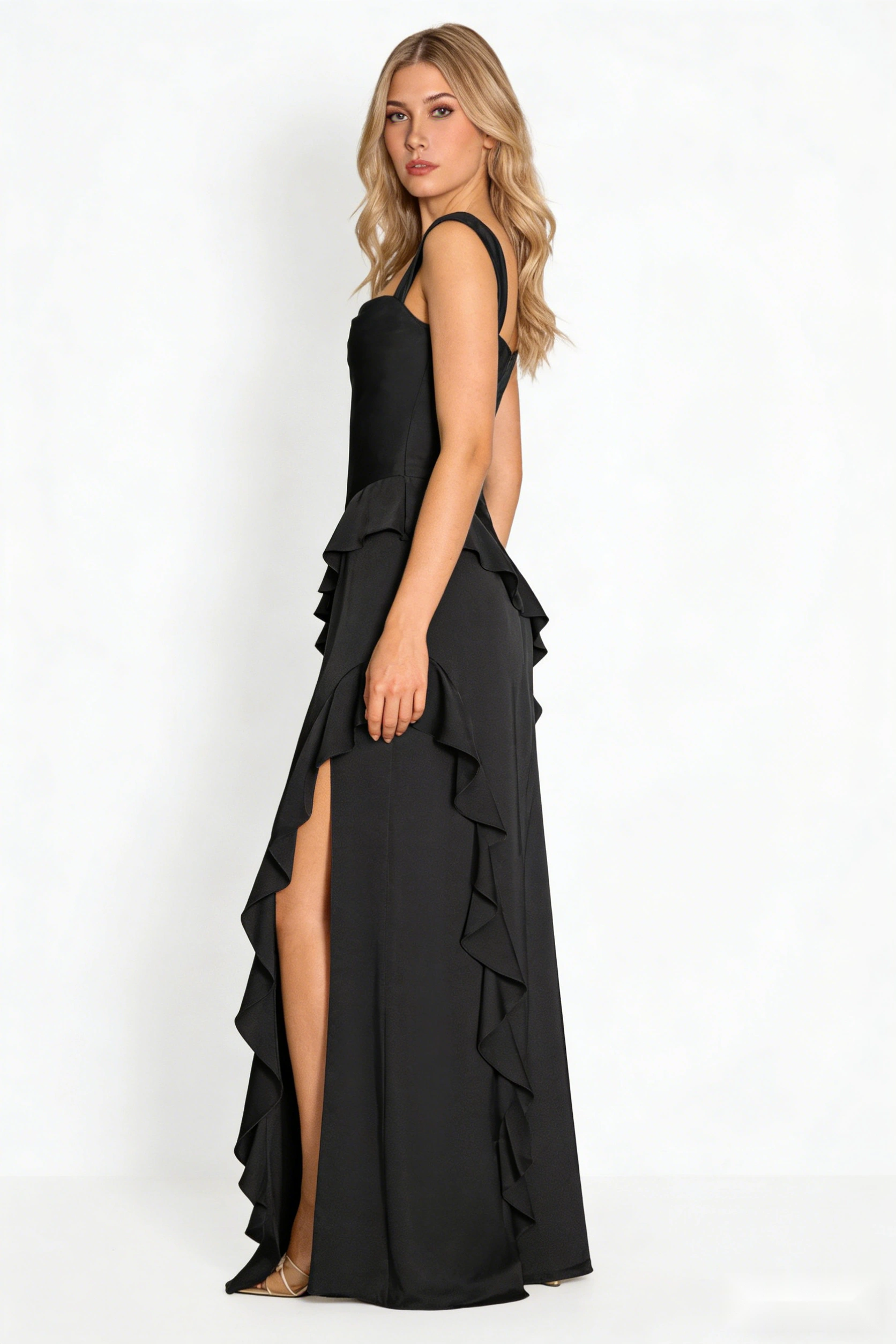 Crystal Mesh Overlay Dress