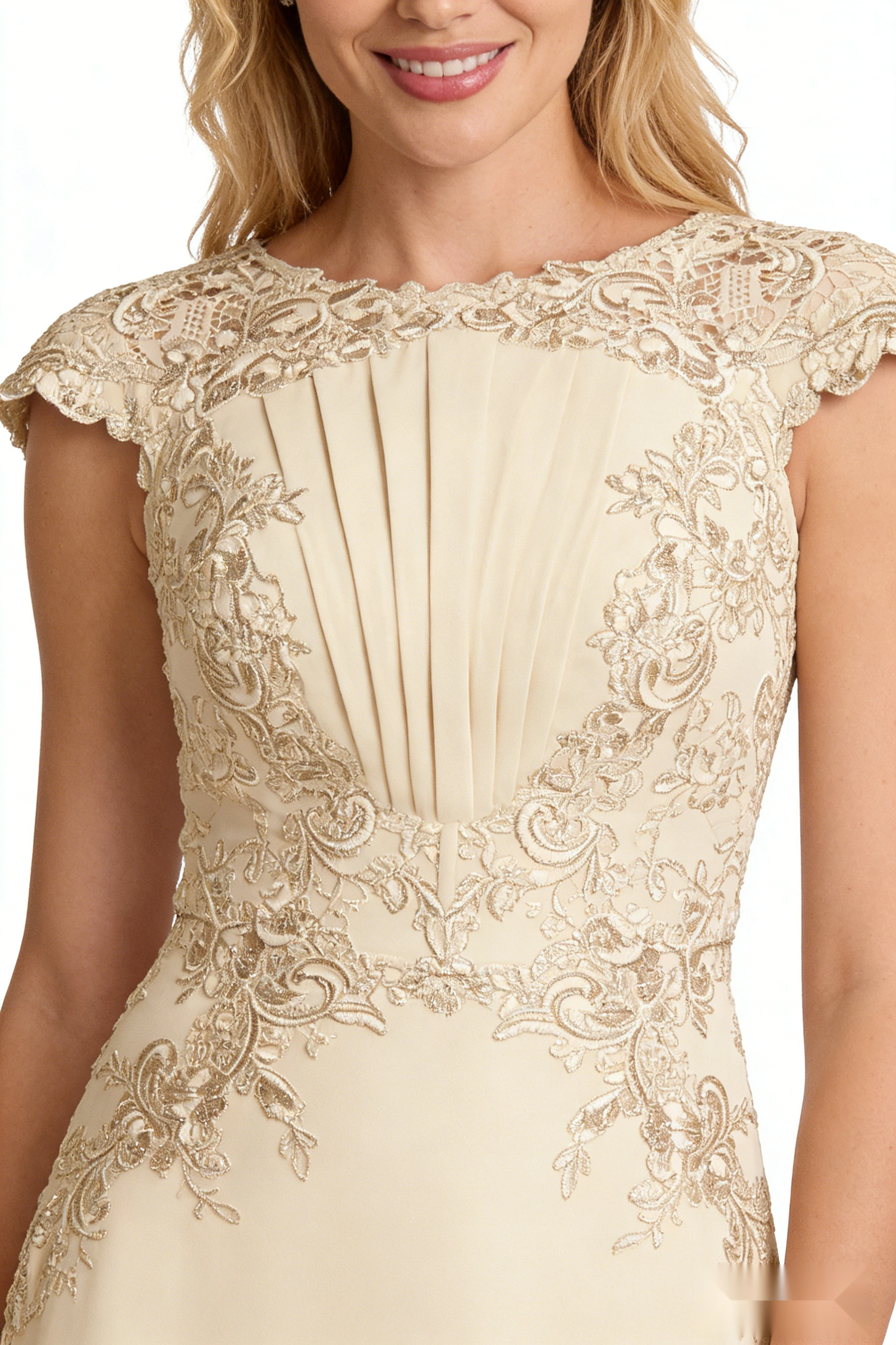 Floral Embroidered Tulle Dress