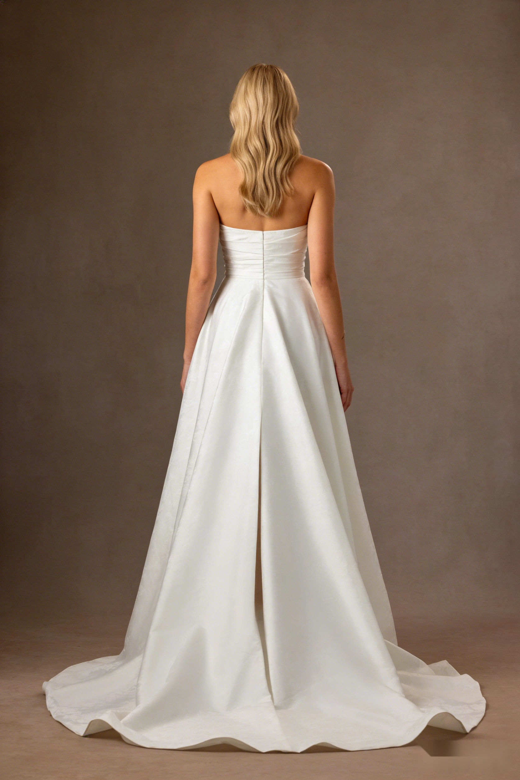 Two-Piece Set: Crop Top & Silk Skirt 