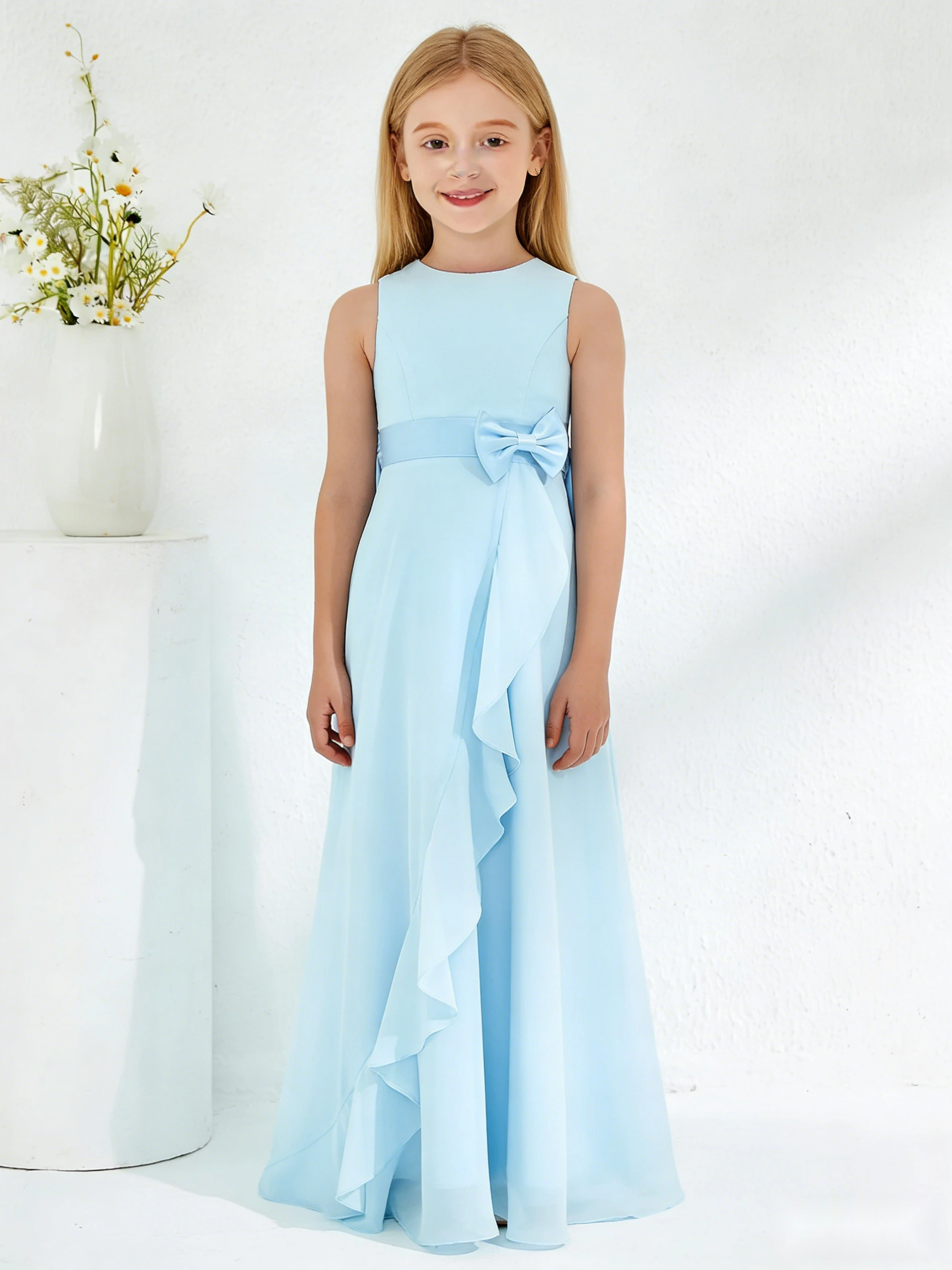 Ballerina Neckline Organza Dress