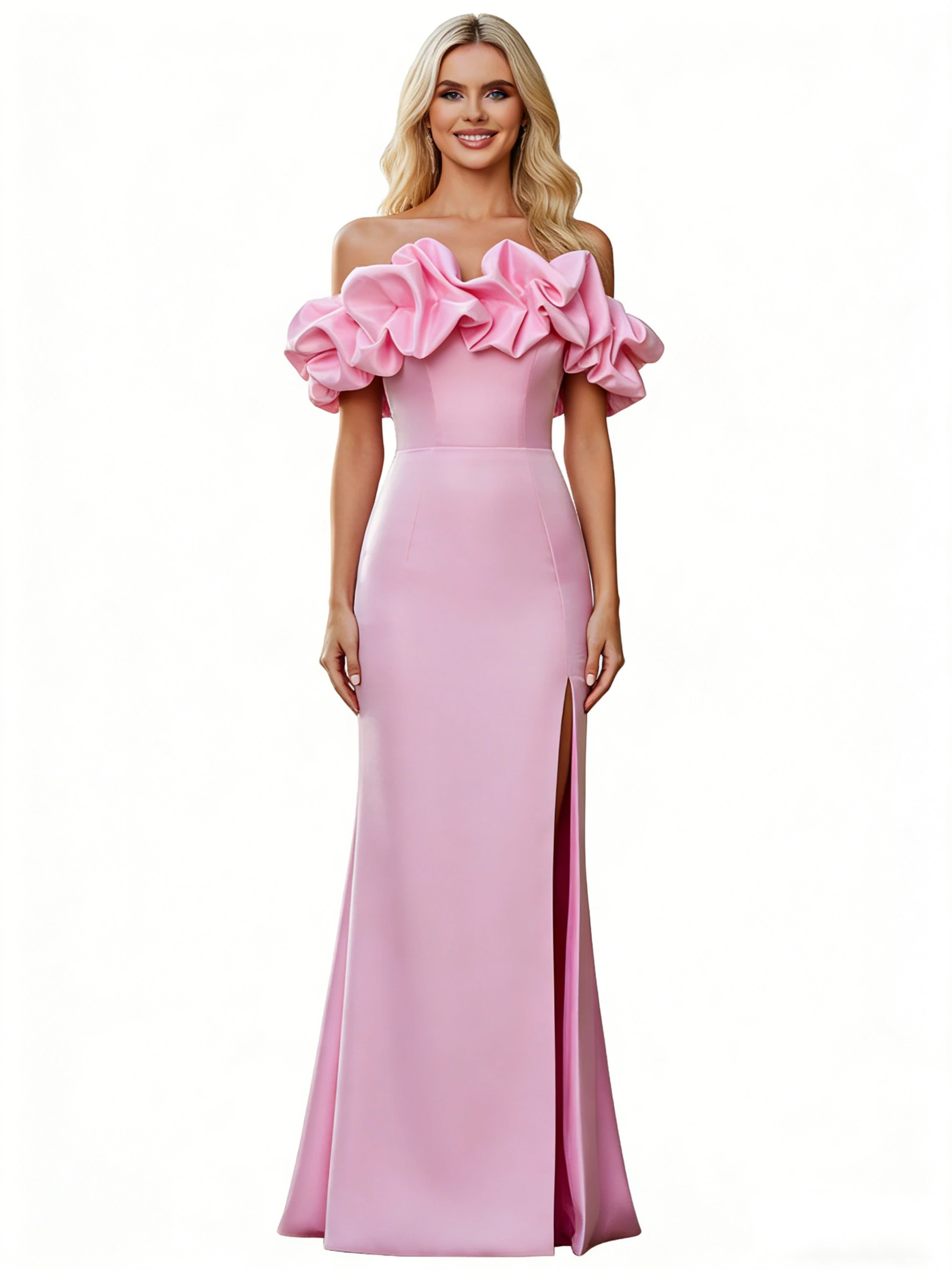 Glitter Tulle A-Line Party Gown