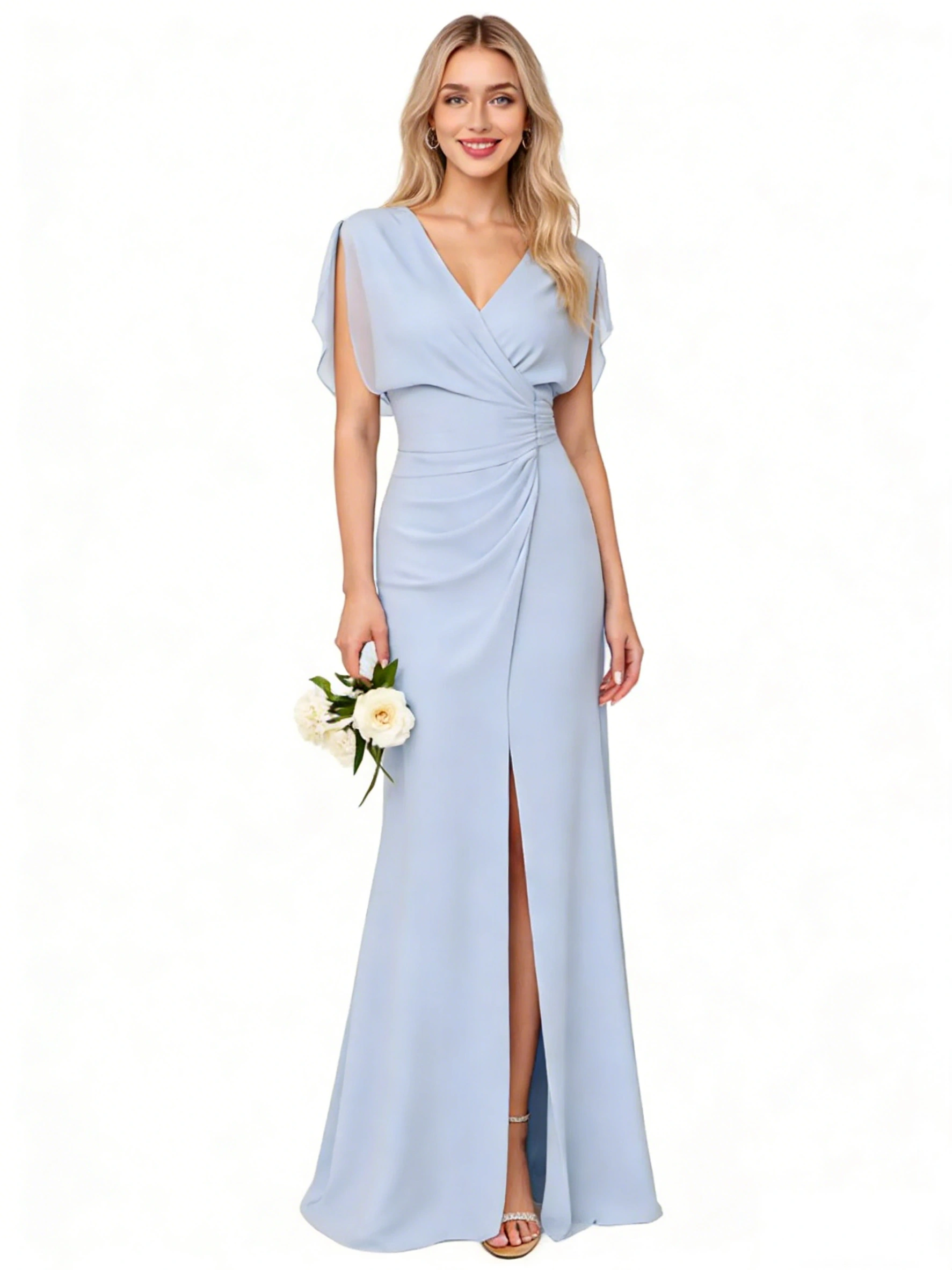 Satin Cowl Neck Slip Dress