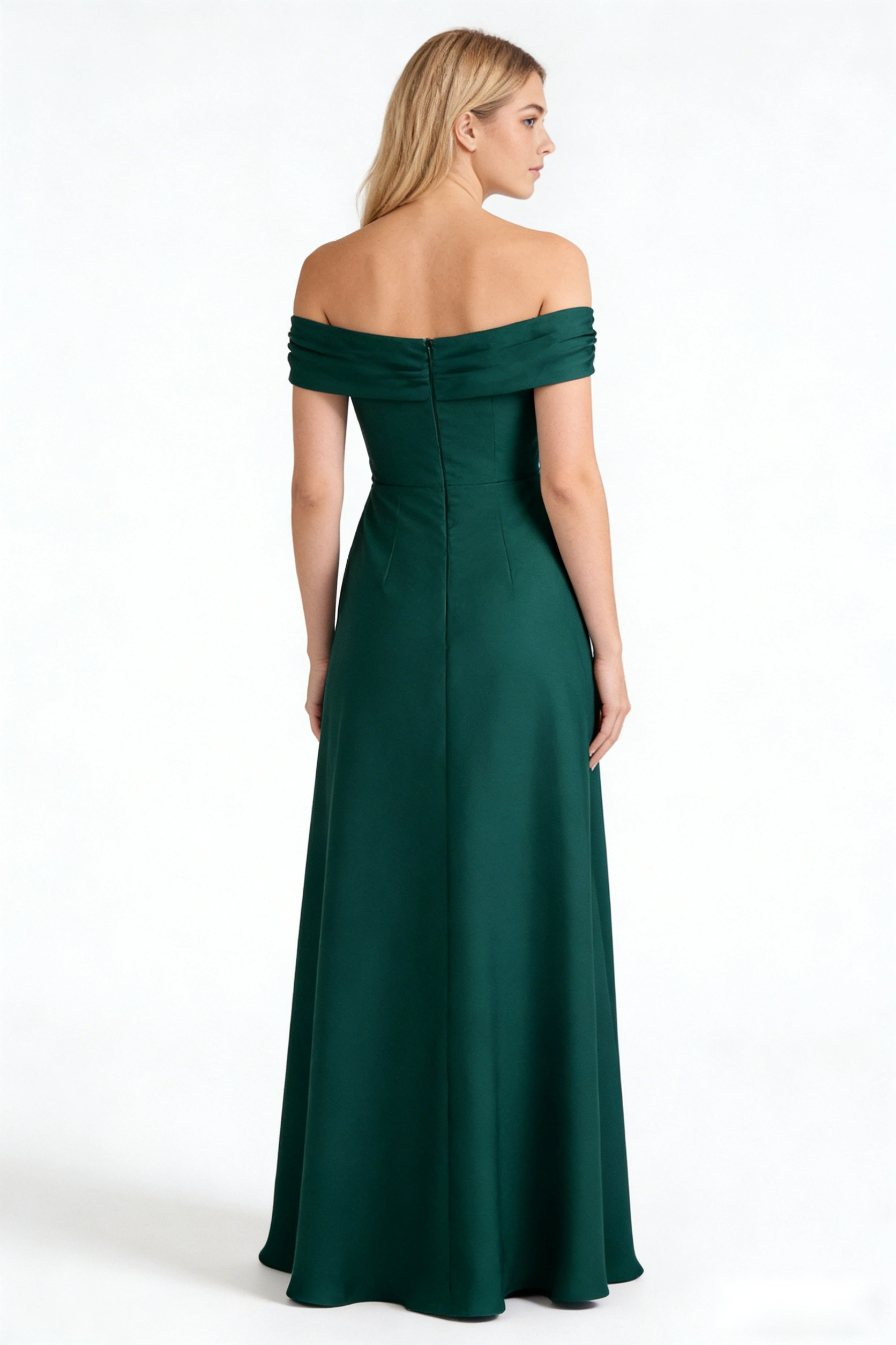 One-Shoulder Dress with Beaded Bodice 