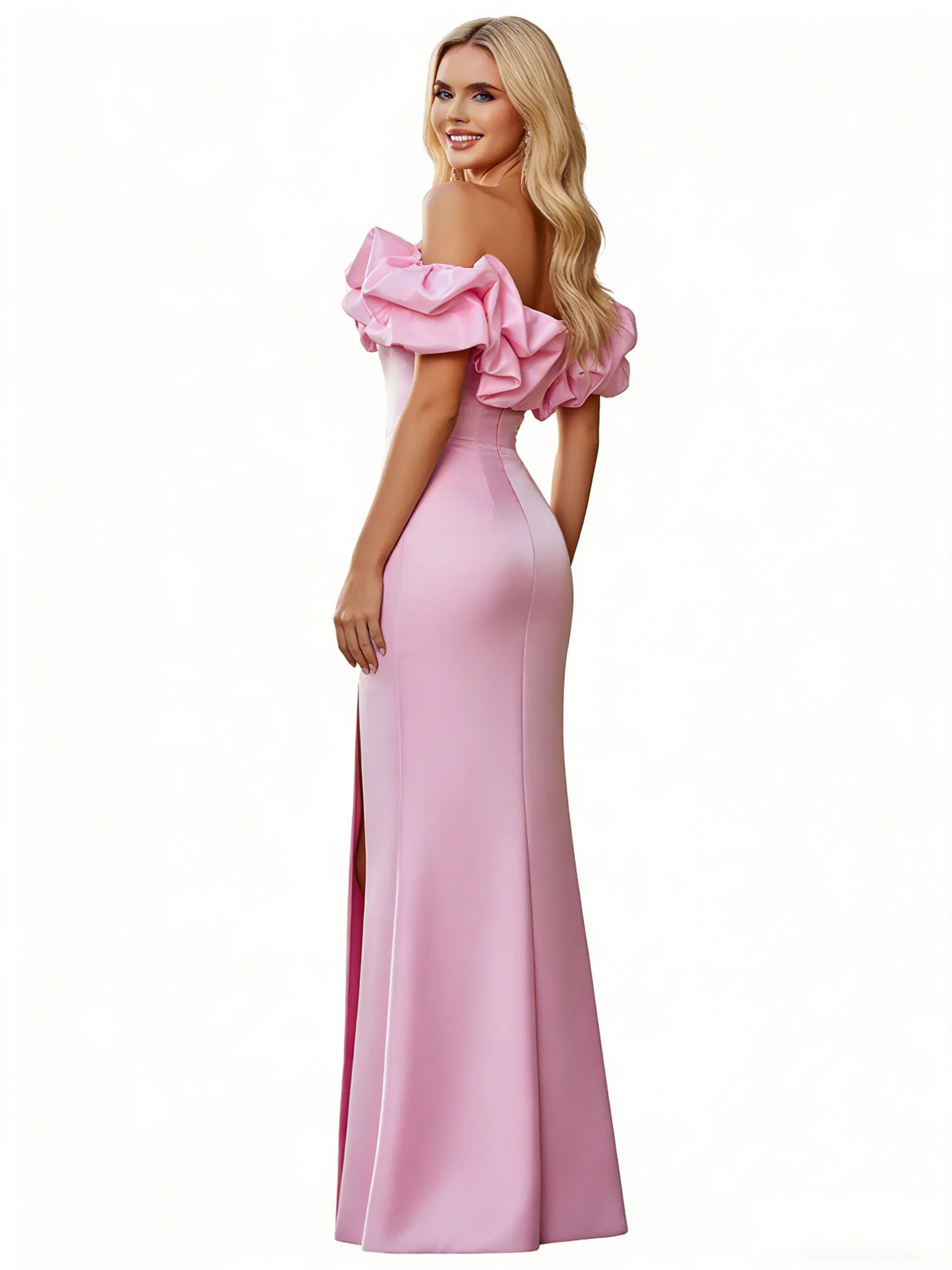 Glitter Tulle A-Line Party Gown