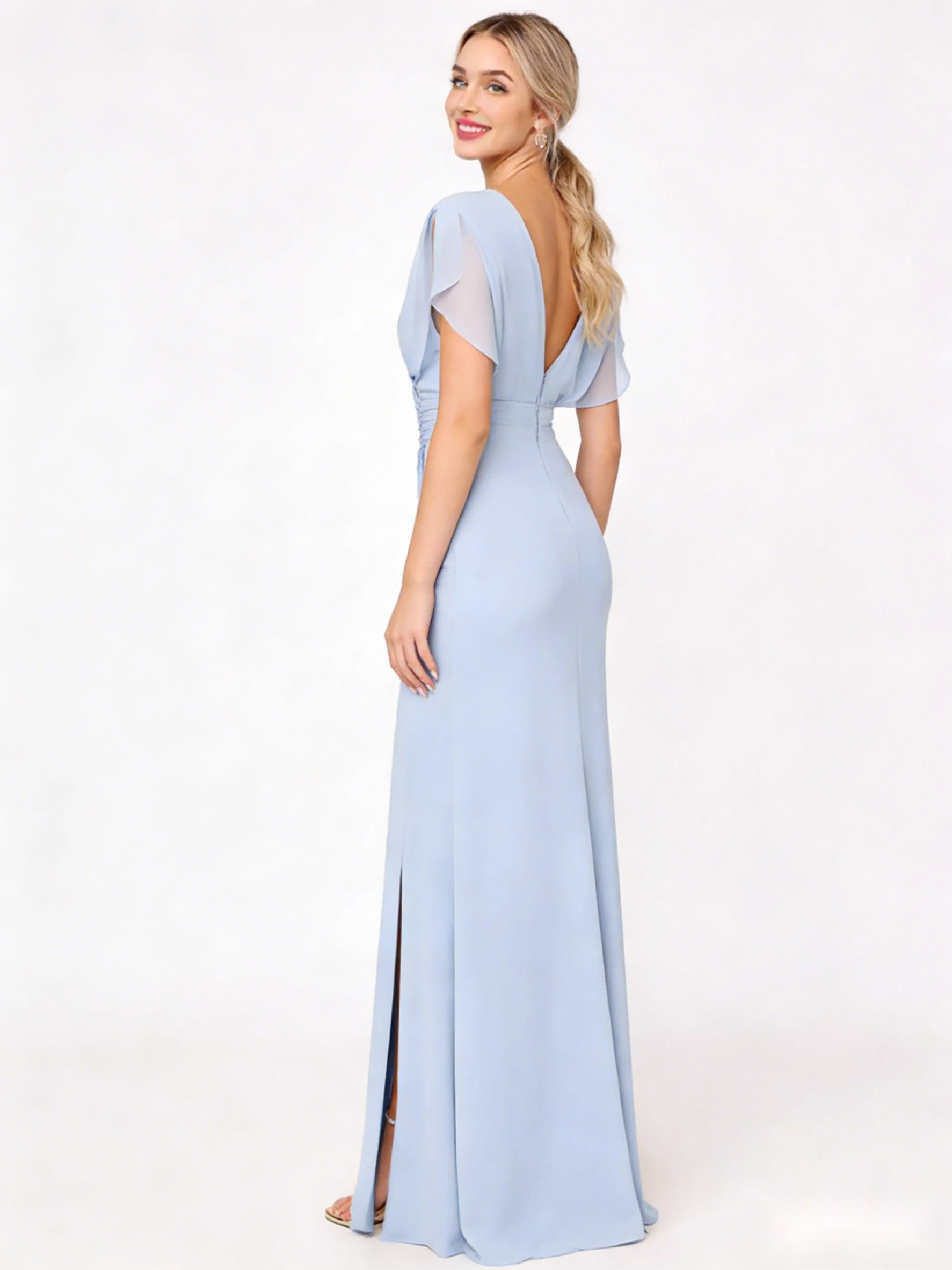 Satin Cowl Neck Slip Dress