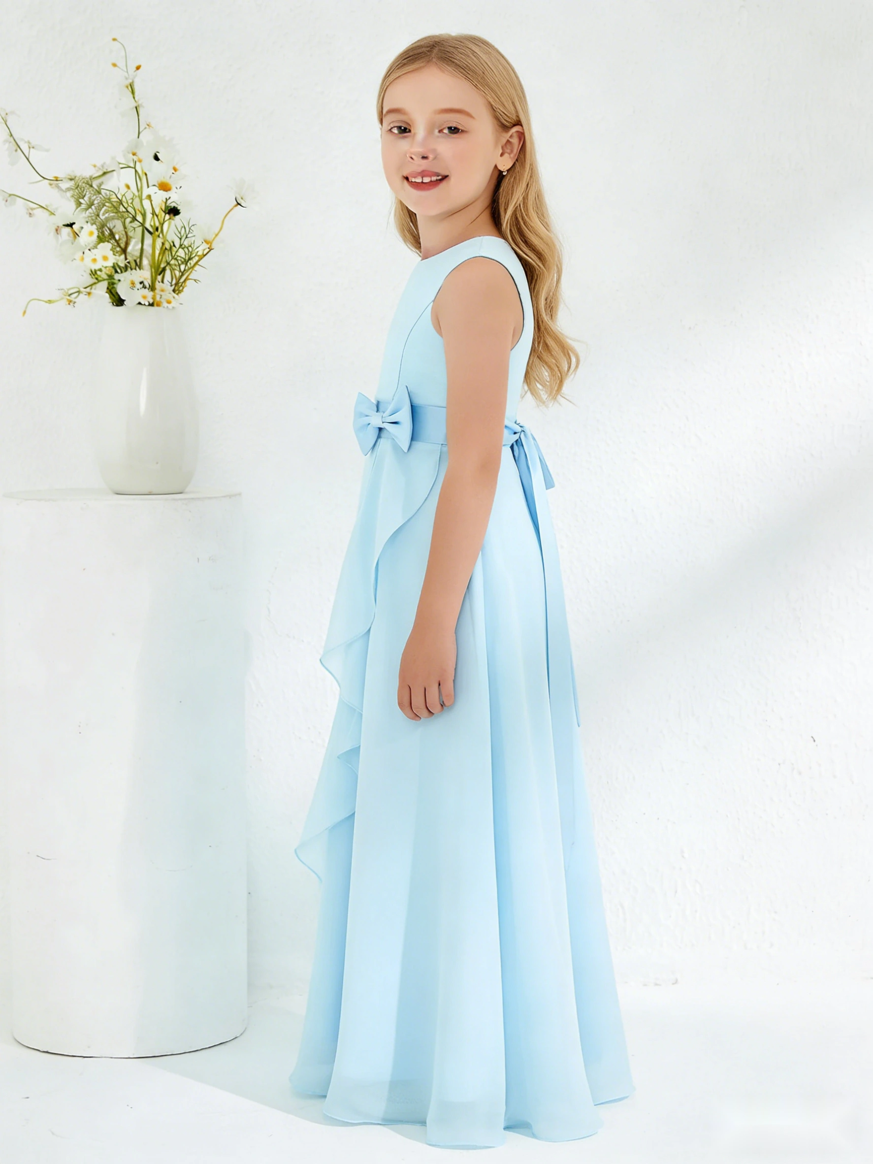 Ballerina Neckline Organza Dress