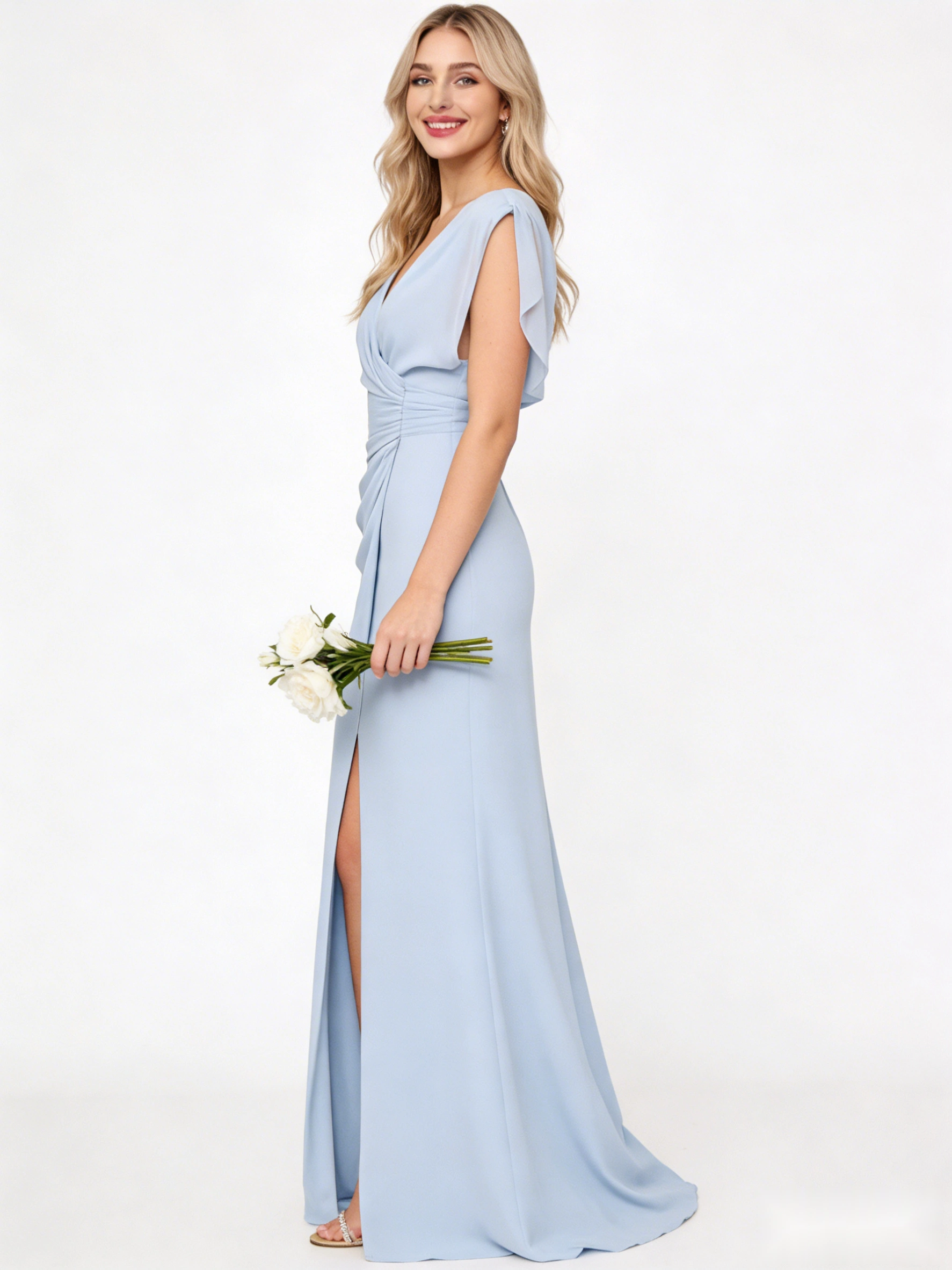 Satin Cowl Neck Slip Dress