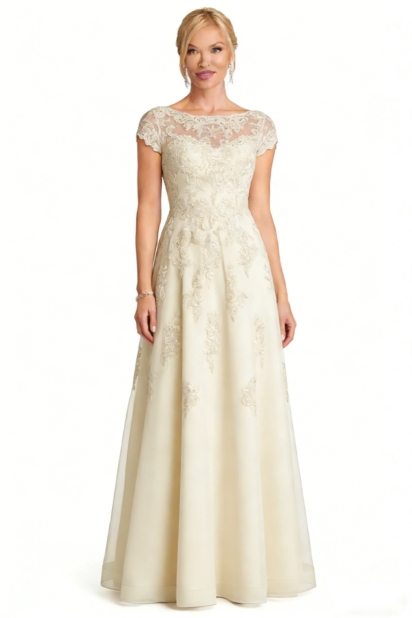 Layered Ruffle Chiffon Dress