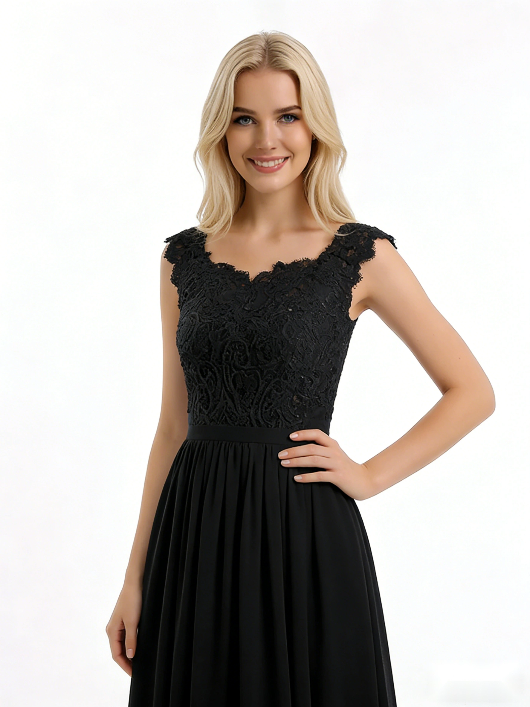 Feathered Hem Party Dress