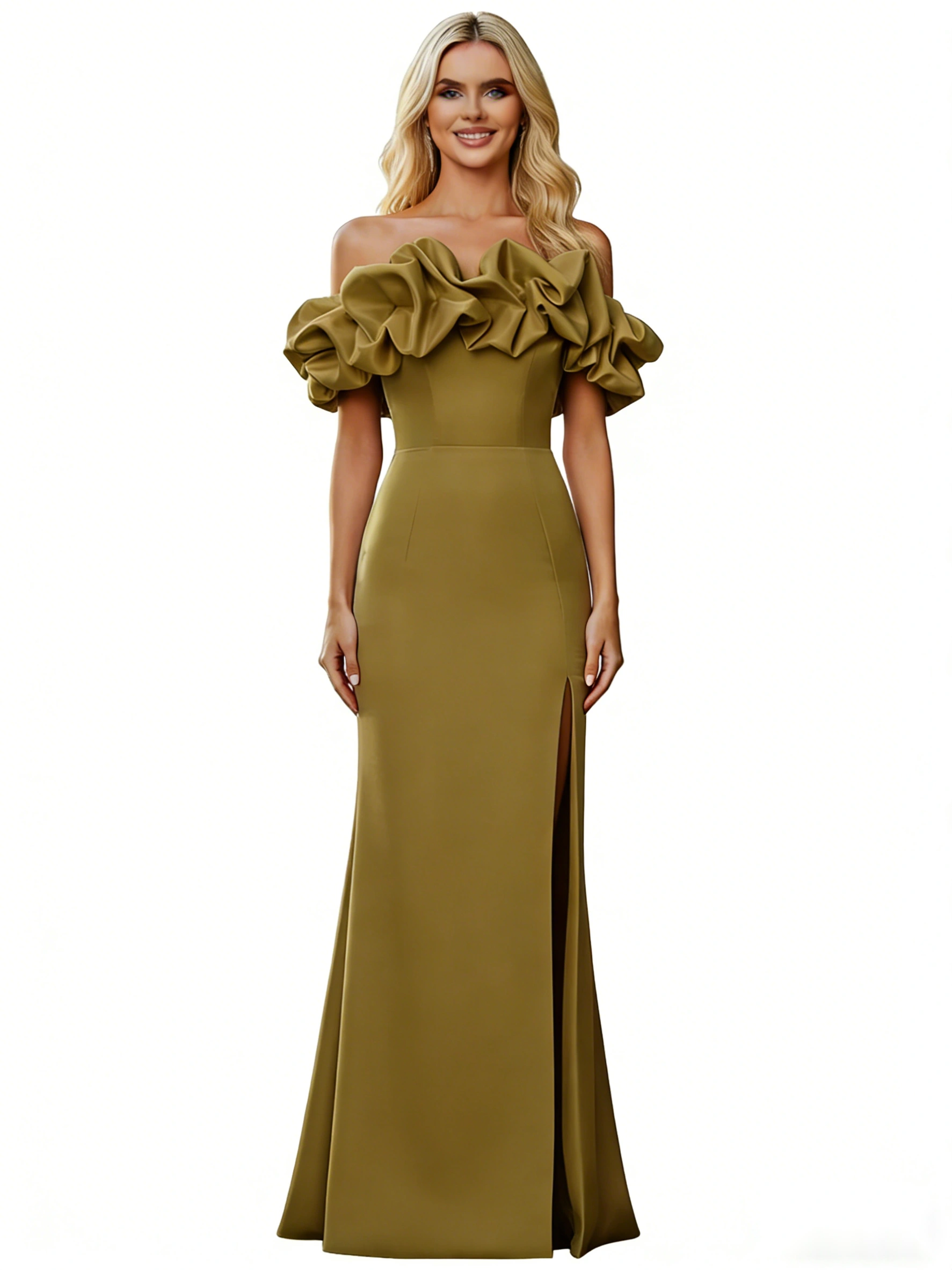 Glitter Tulle A-Line Party Gown