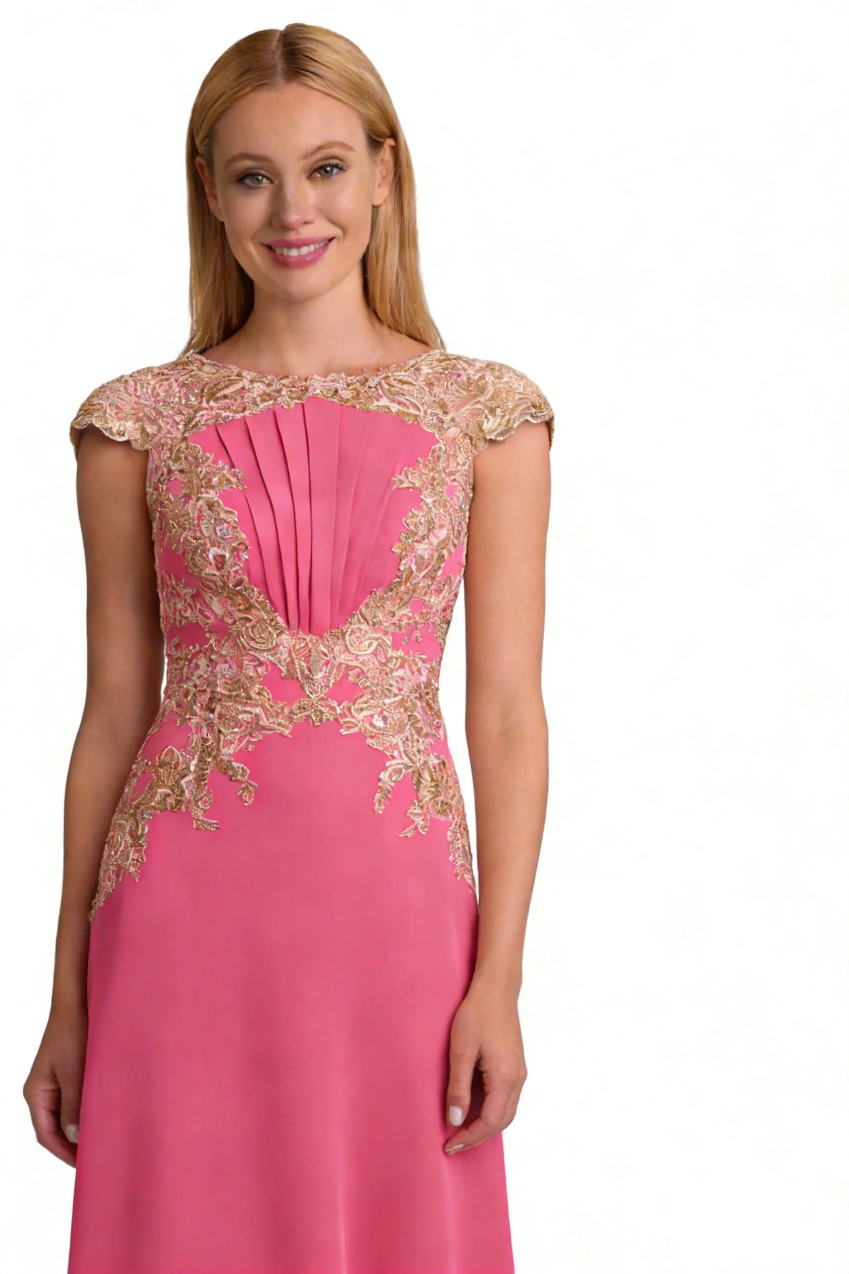 Floral Embroidered Tulle Dress