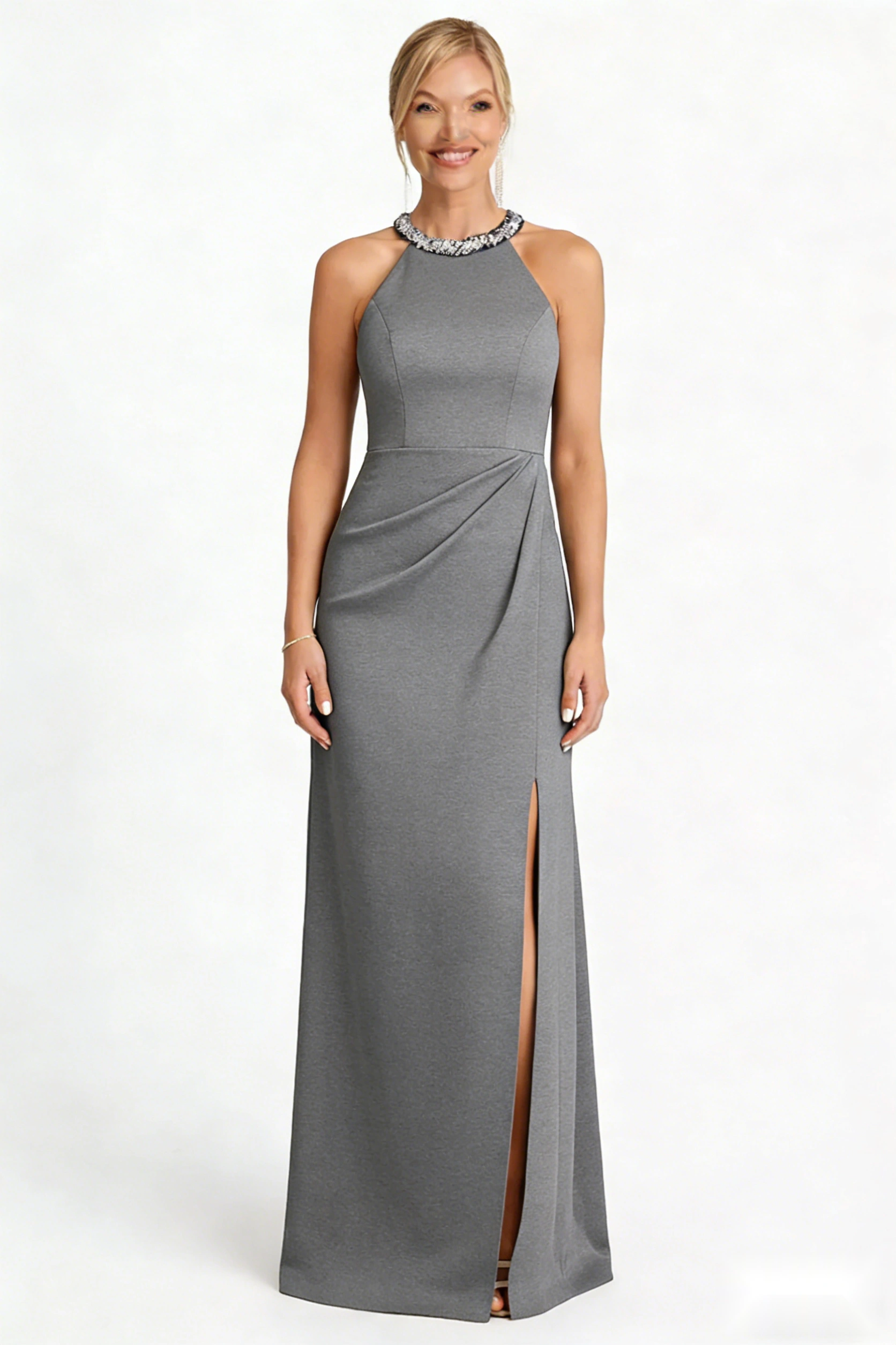 Puff Sleeve Cotton Voile Gown