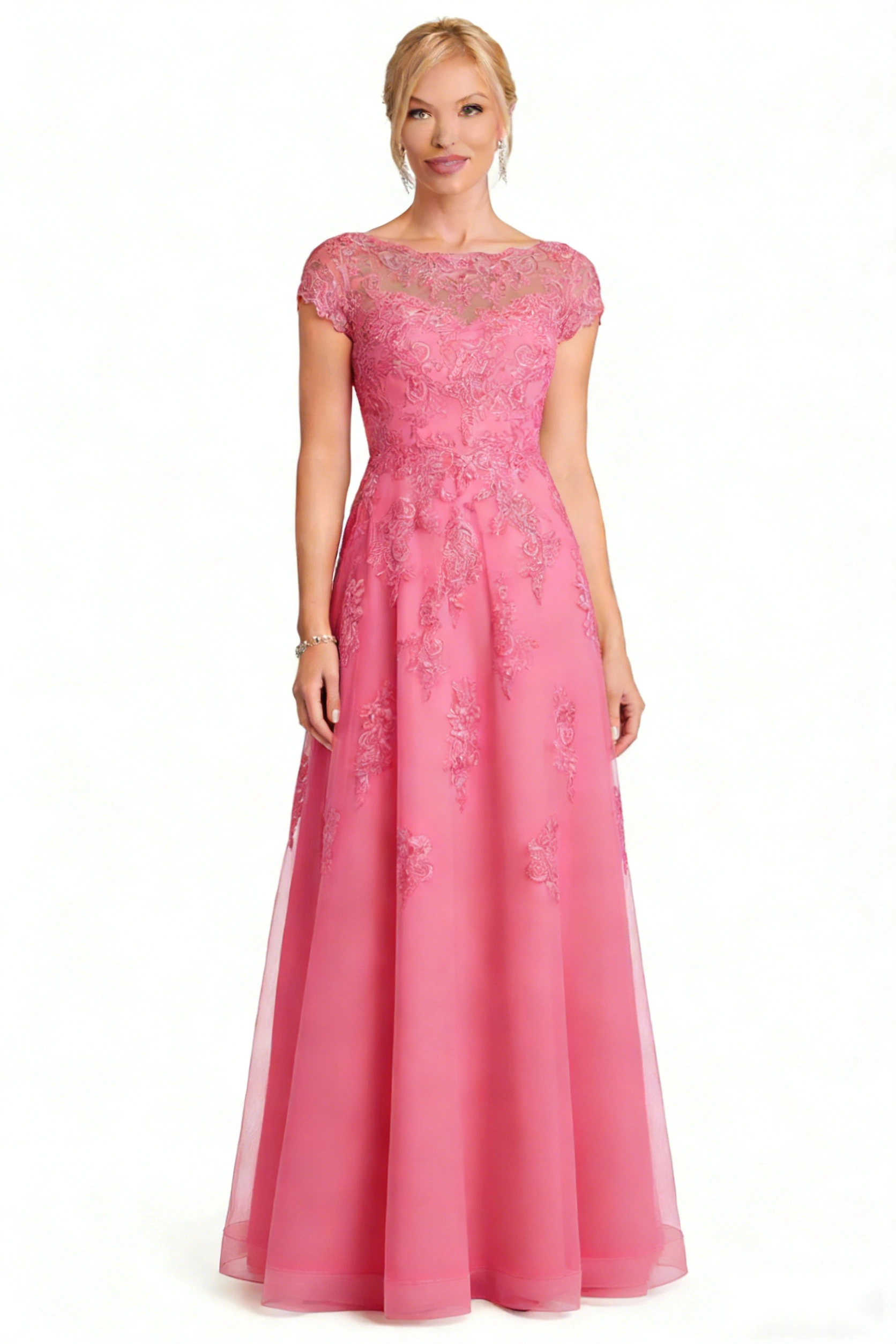 Layered Ruffle Chiffon Dress