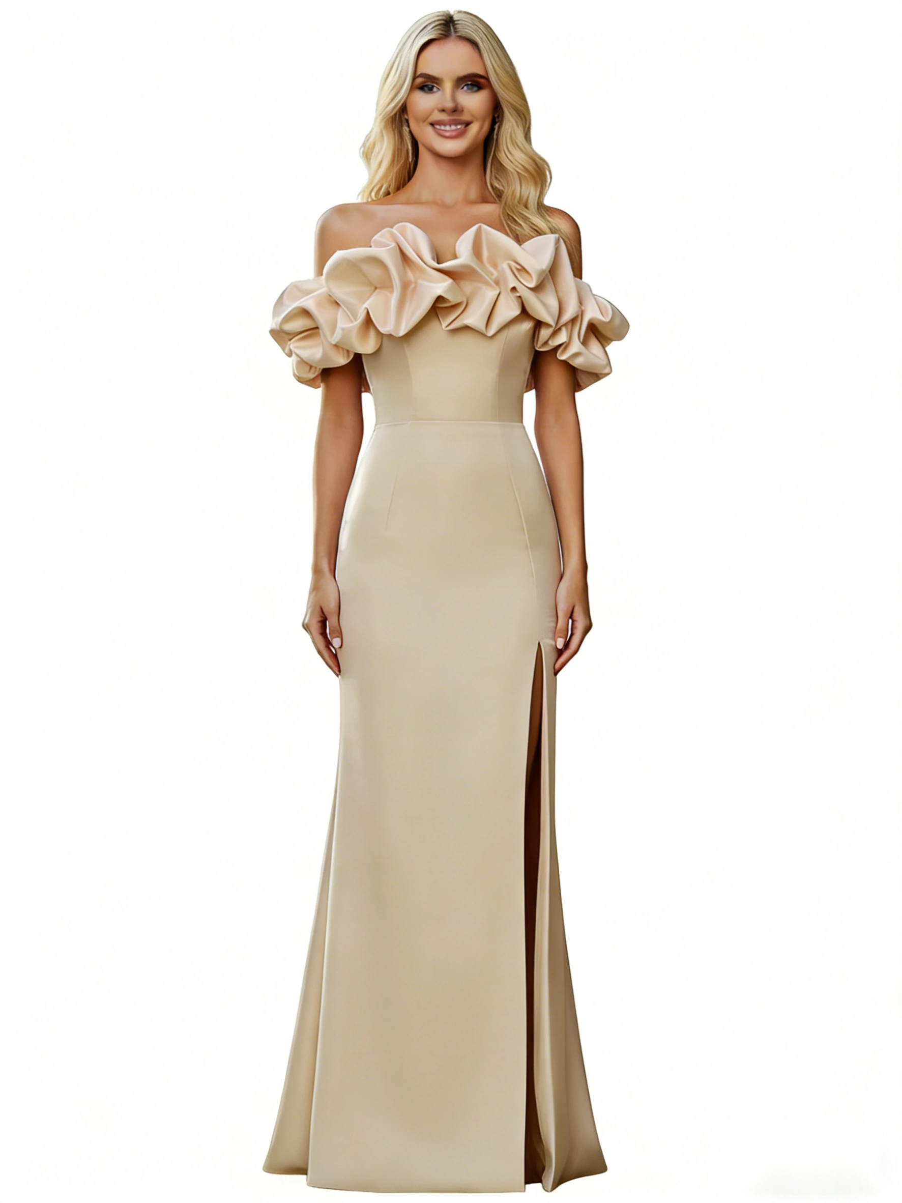 Glitter Tulle A-Line Party Gown