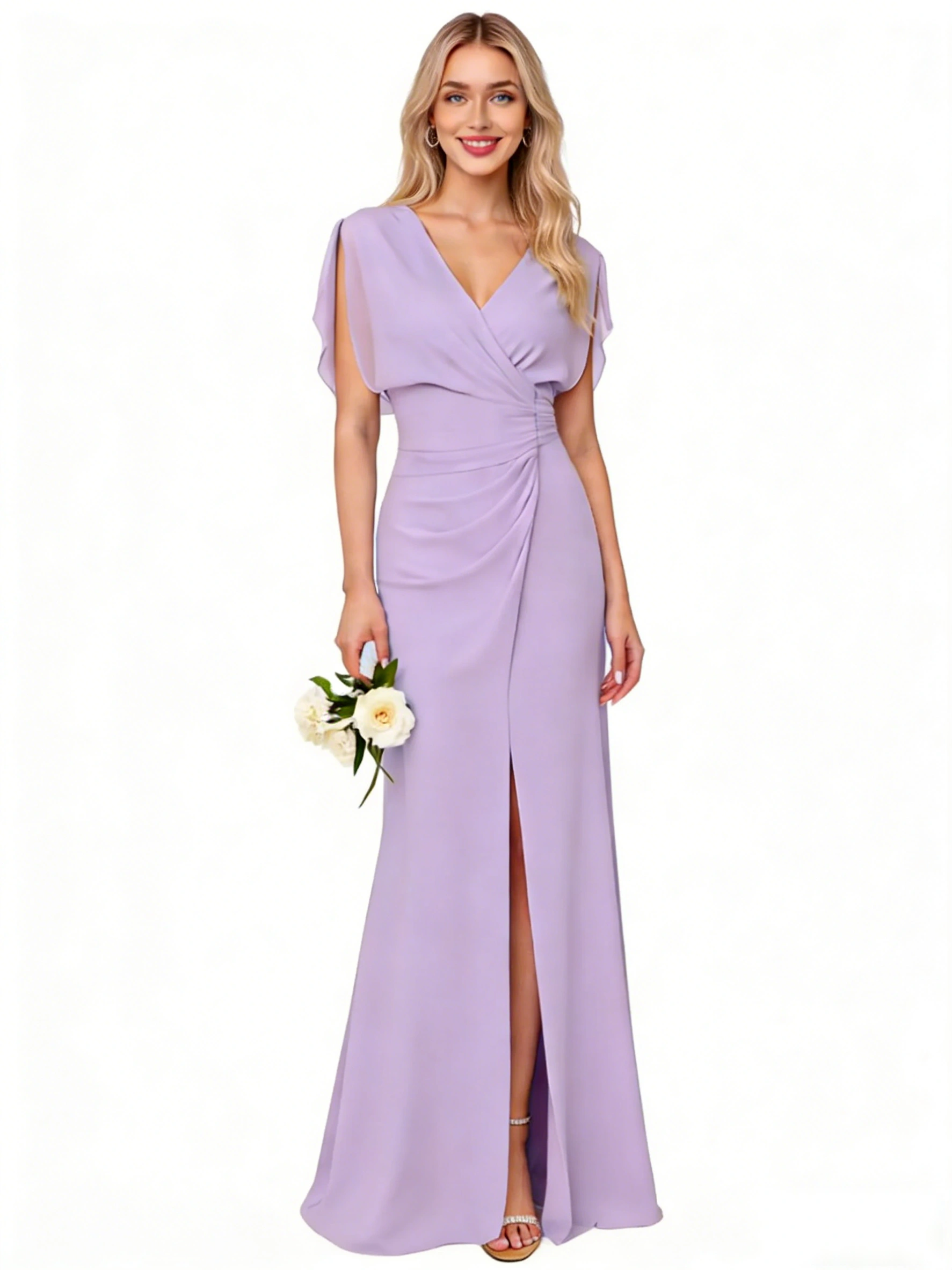 Satin Cowl Neck Slip Dress