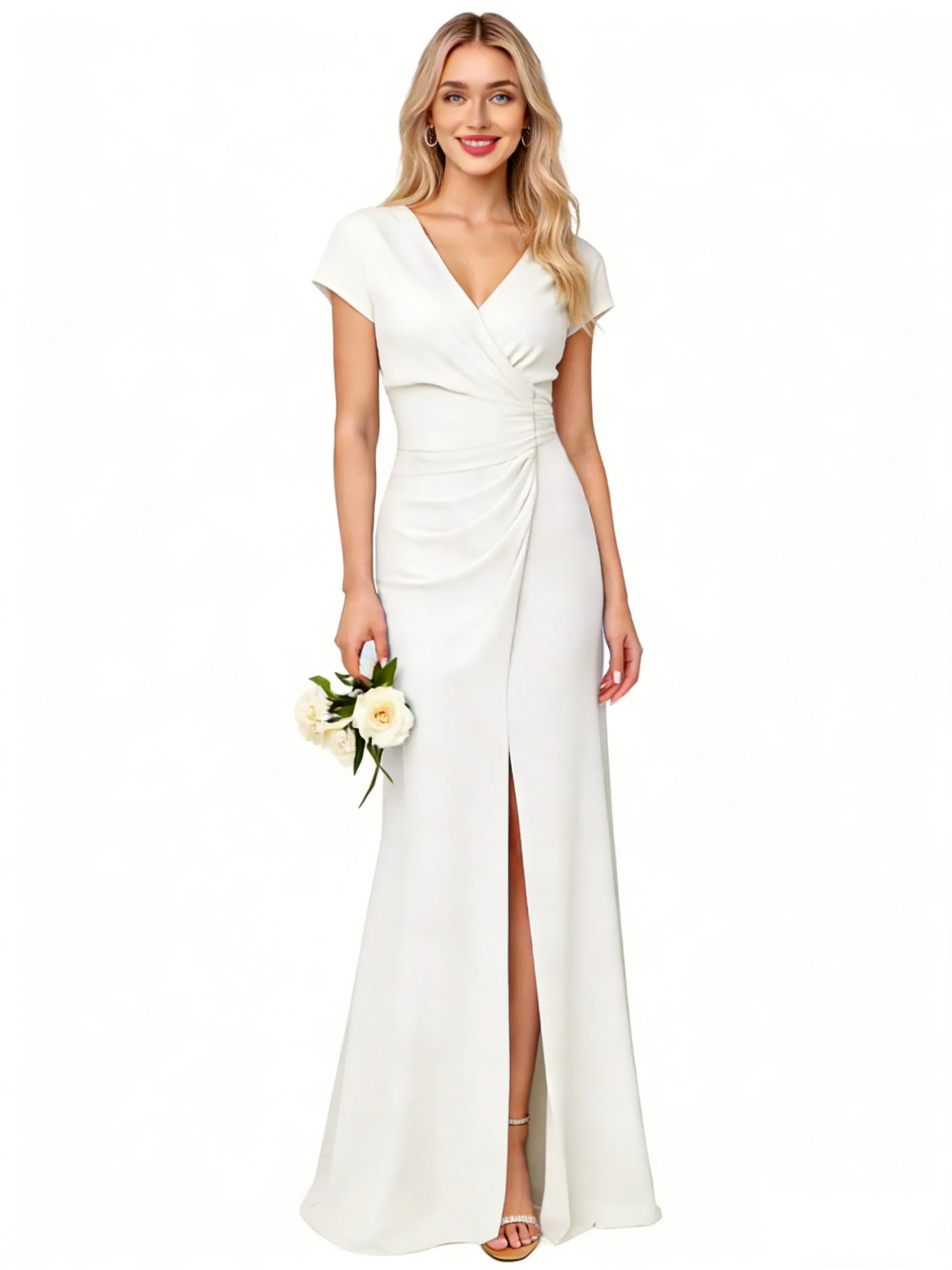 Satin Cowl Neck Slip Dress