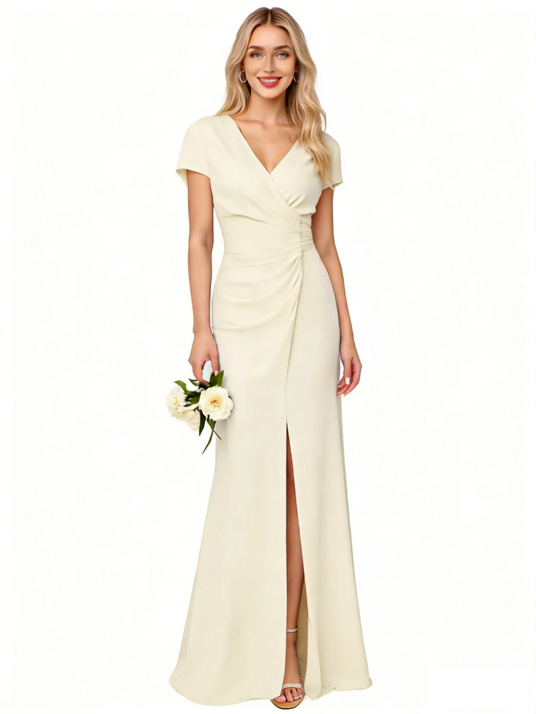 Satin Cowl Neck Slip Dress