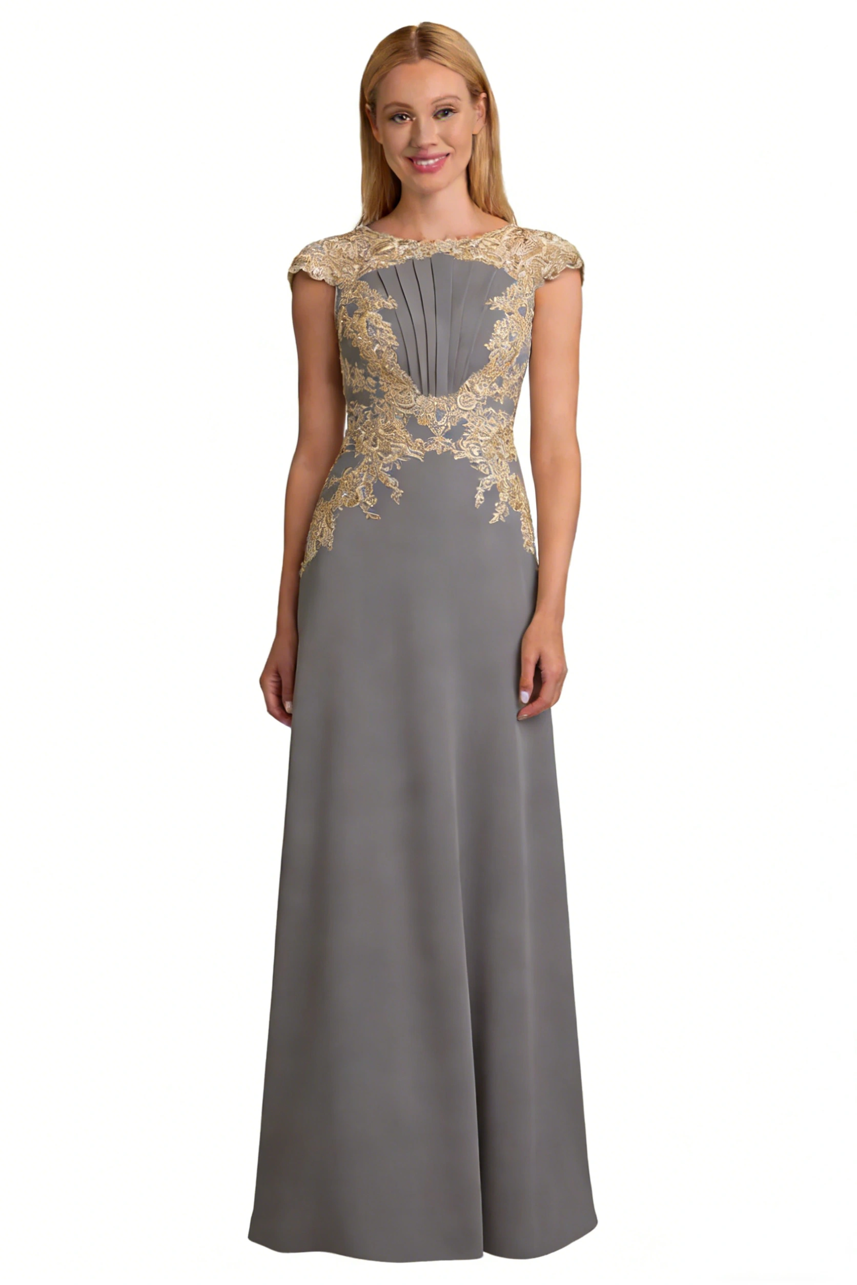 Floral Embroidered Tulle Dress