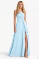 One-Shoulder High-Slit Gown