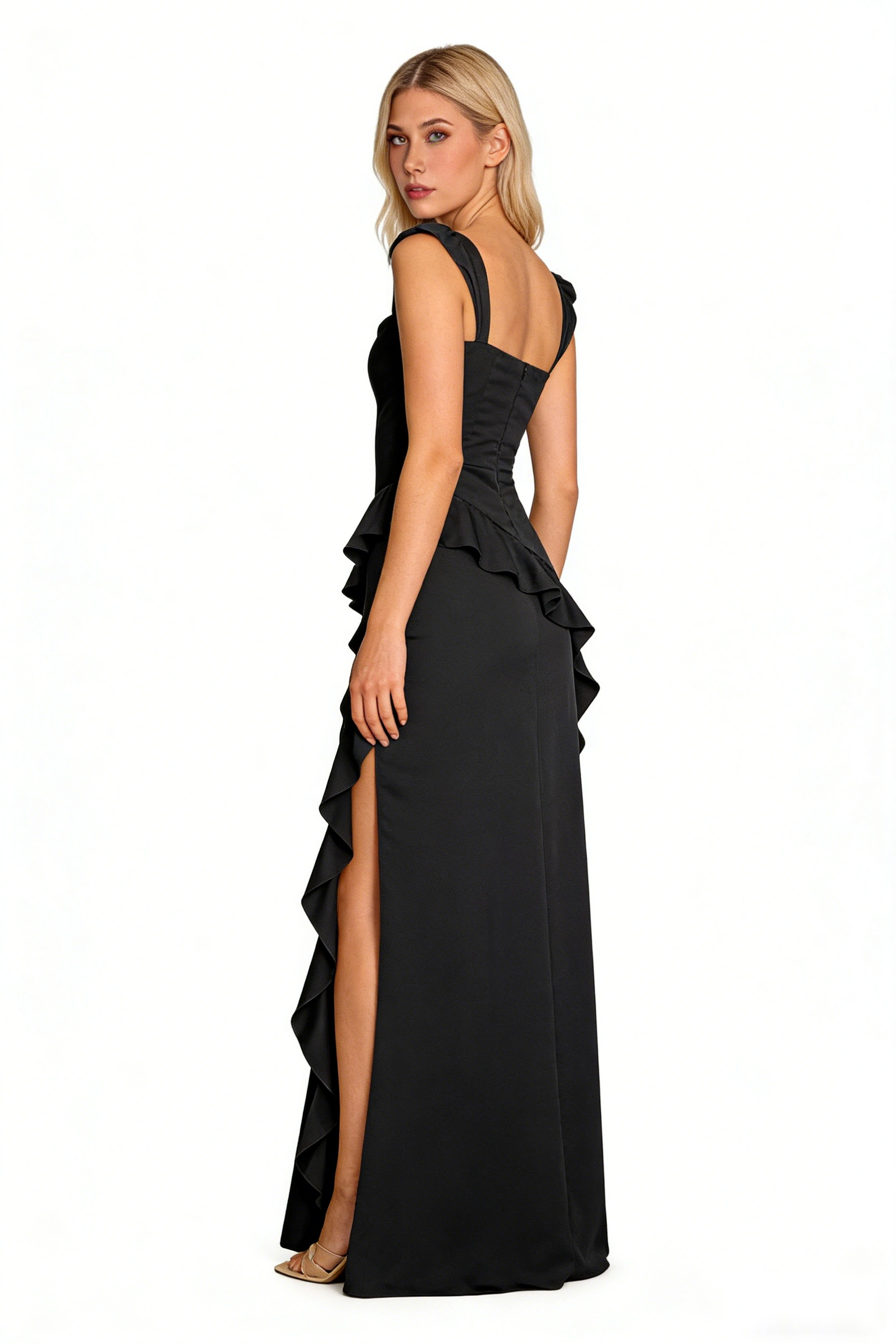 Crystal Mesh Overlay Dress